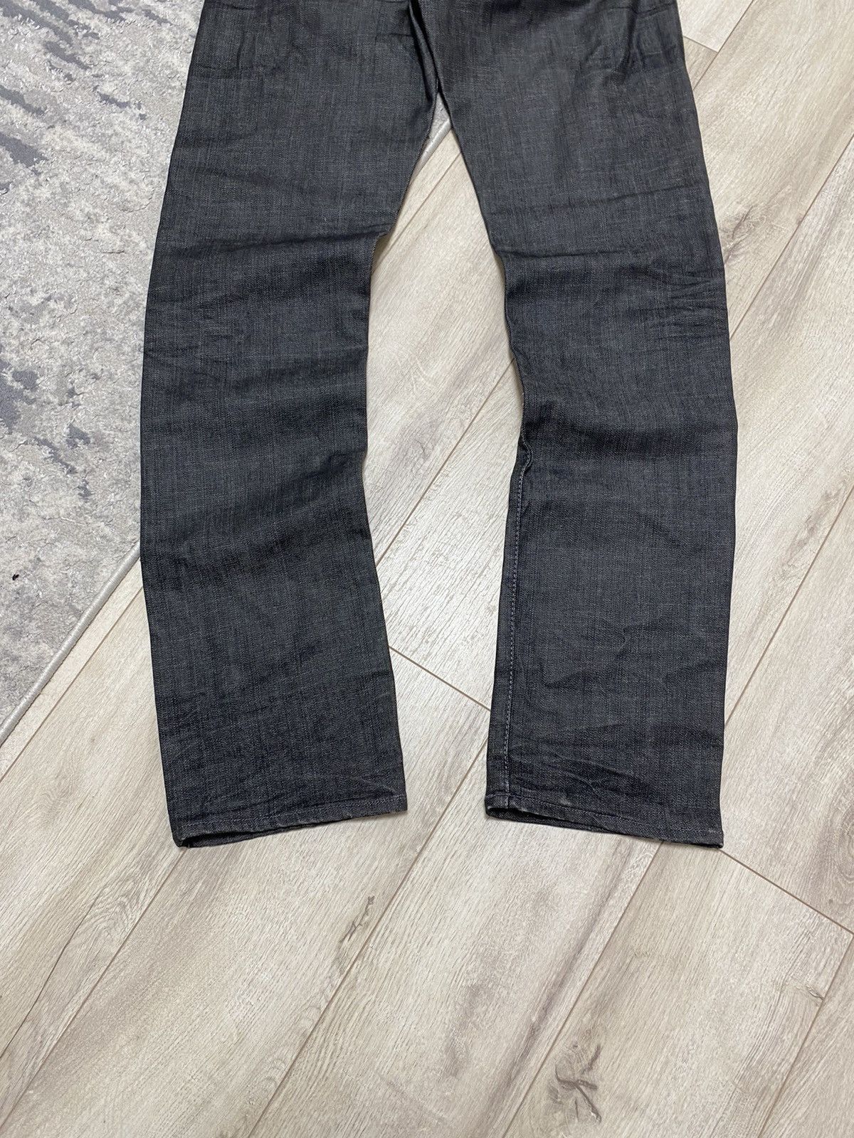 Armani Vintage Armani Baggy Jeans Silver Metal Logo Size US 32 / EU 48 - 3 Thumbnail
