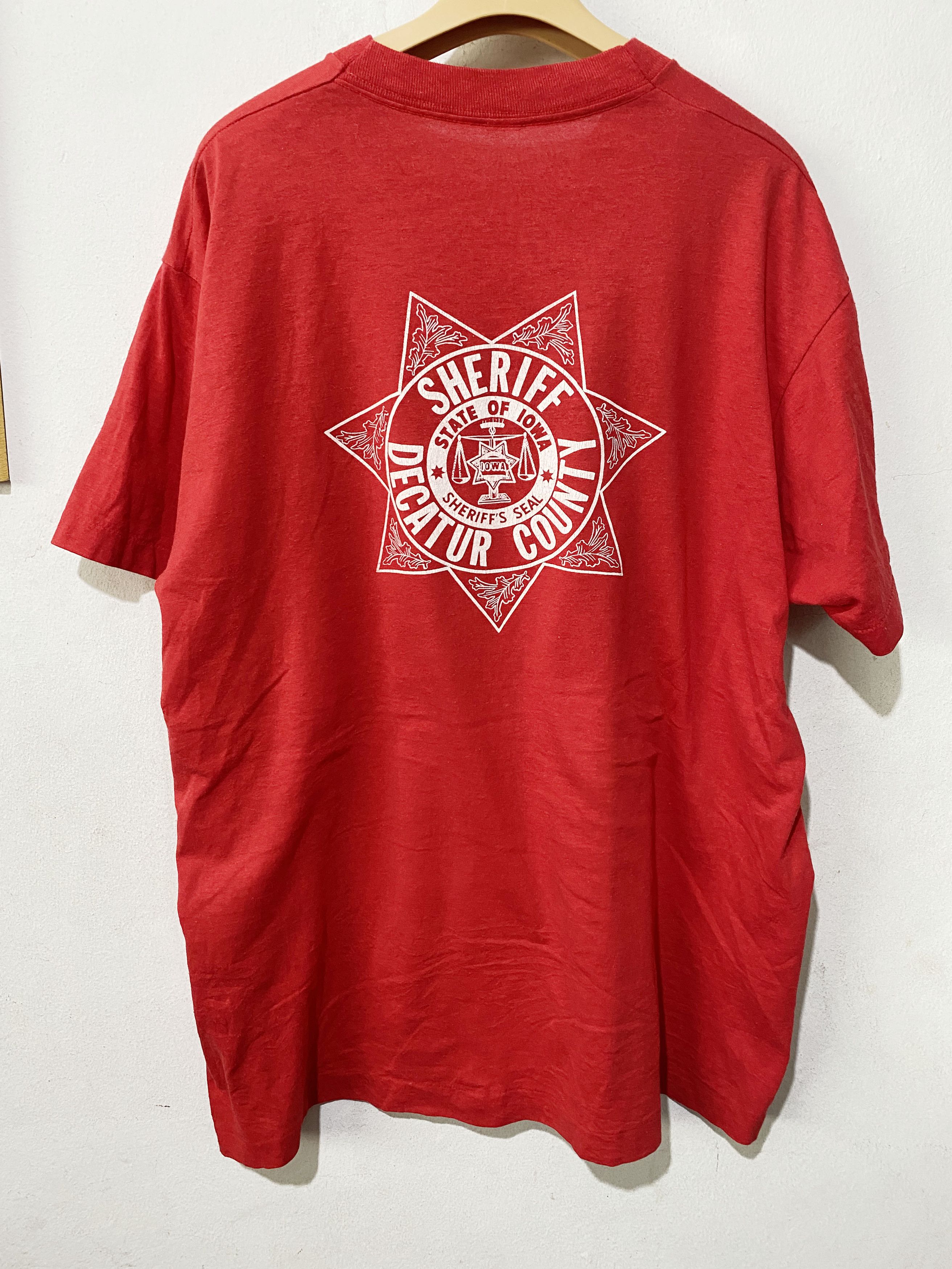 D.A.R.E × Vintage Vintage 80s DARE To Keep Kids Off Drugs Red Tee Size US XL / EU 56 / 4 - 5 Thumbnail