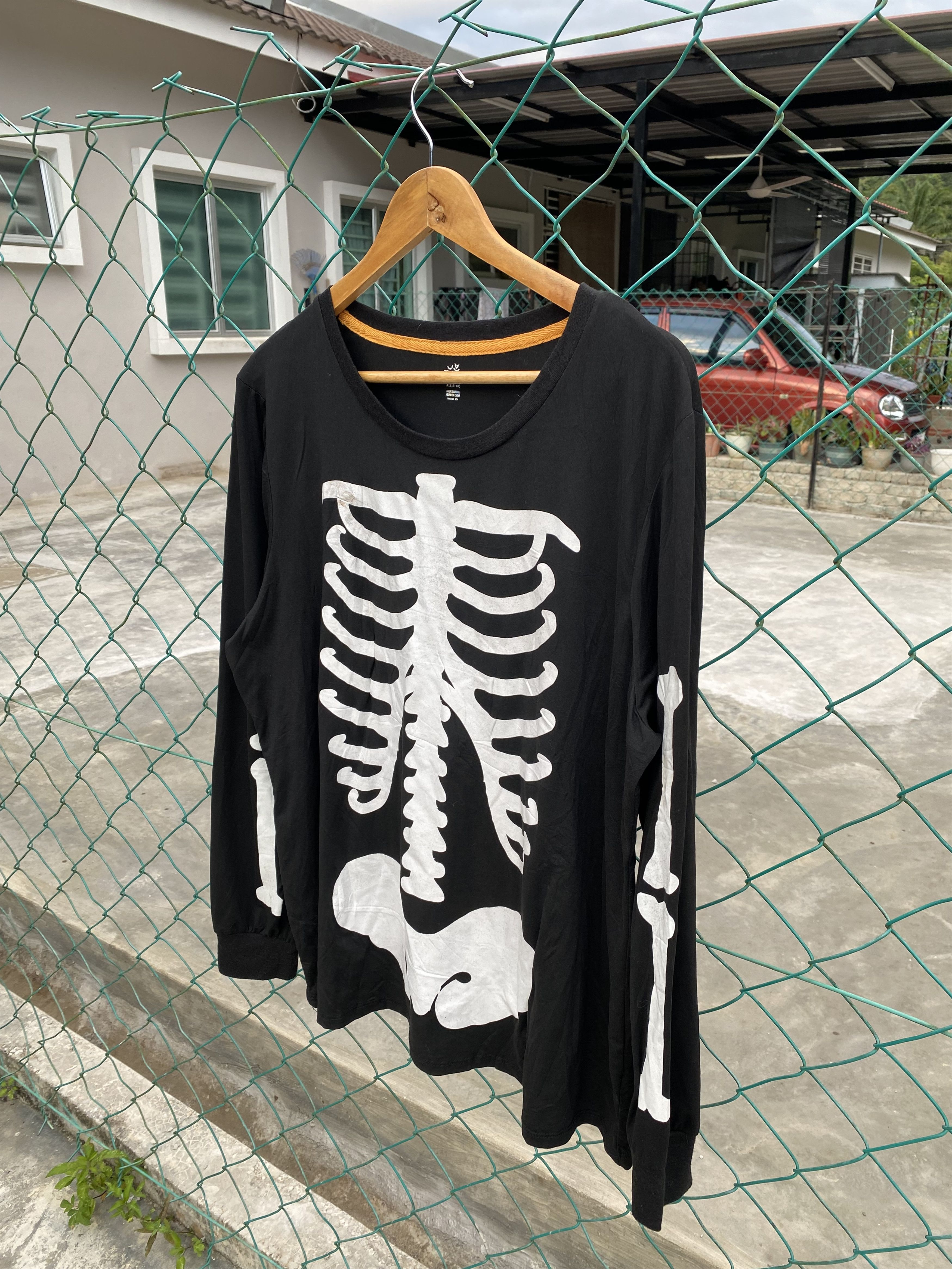 Japanese Brand Halloween skeleton spandex long sleeve tees Size XL / US 12-14 / IT 48-50 - 4 Thumbnail