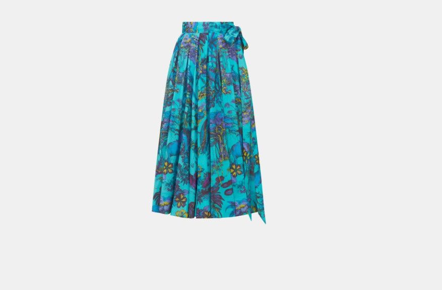 o1w1db10225 Mid-Length Pleated Skirt in Multicolor