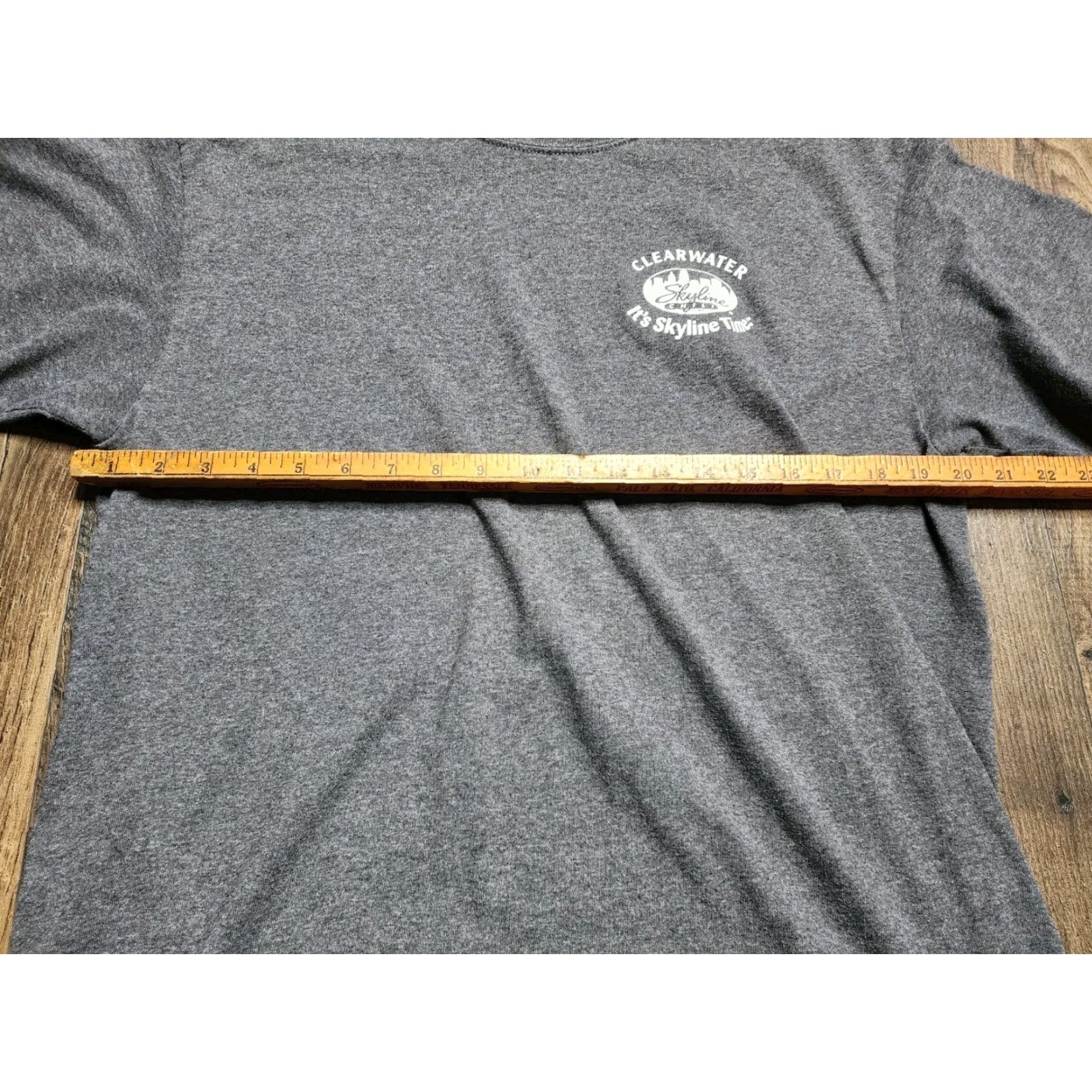 Doublet VINTAGE Port and Company Men's T-Shirt Skyline Chili 80s Short Sleeve Gray Cotton Limited Edition Double-Sided Size US L / EU 52-54 / 3 - 3 Thumbnail