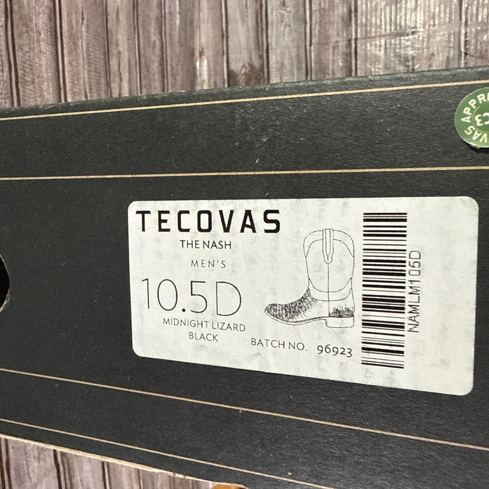 Tecovas Tecovas The Nash Midnight Lizard Black Ropes Size 10.5 Size US 10.5 / EU 43-44 - 11 Thumbnail