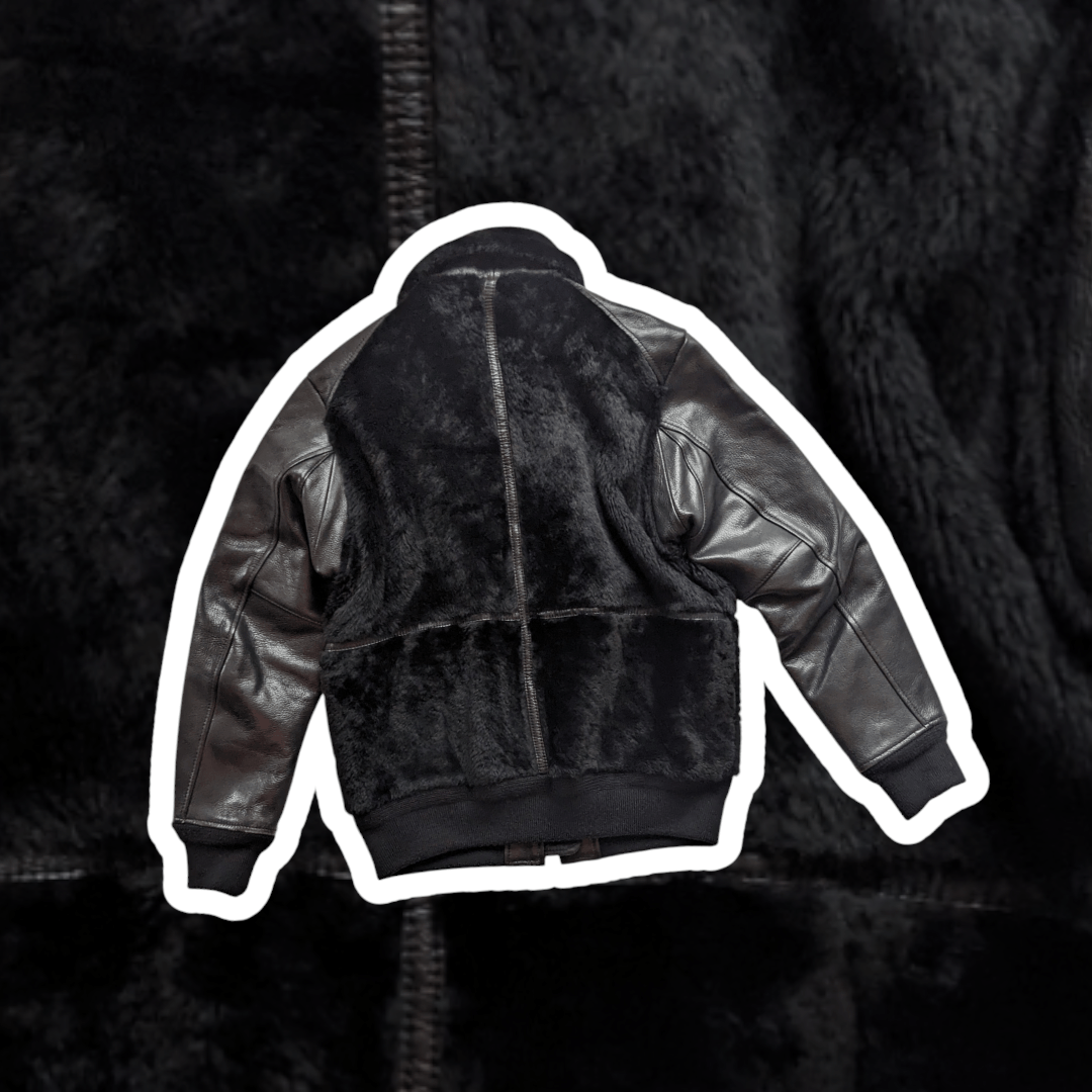 Schott Black schott leather shearling aviator flight jacket medium Size US M / EU 48-50 / 2 - 2 Thumbnail