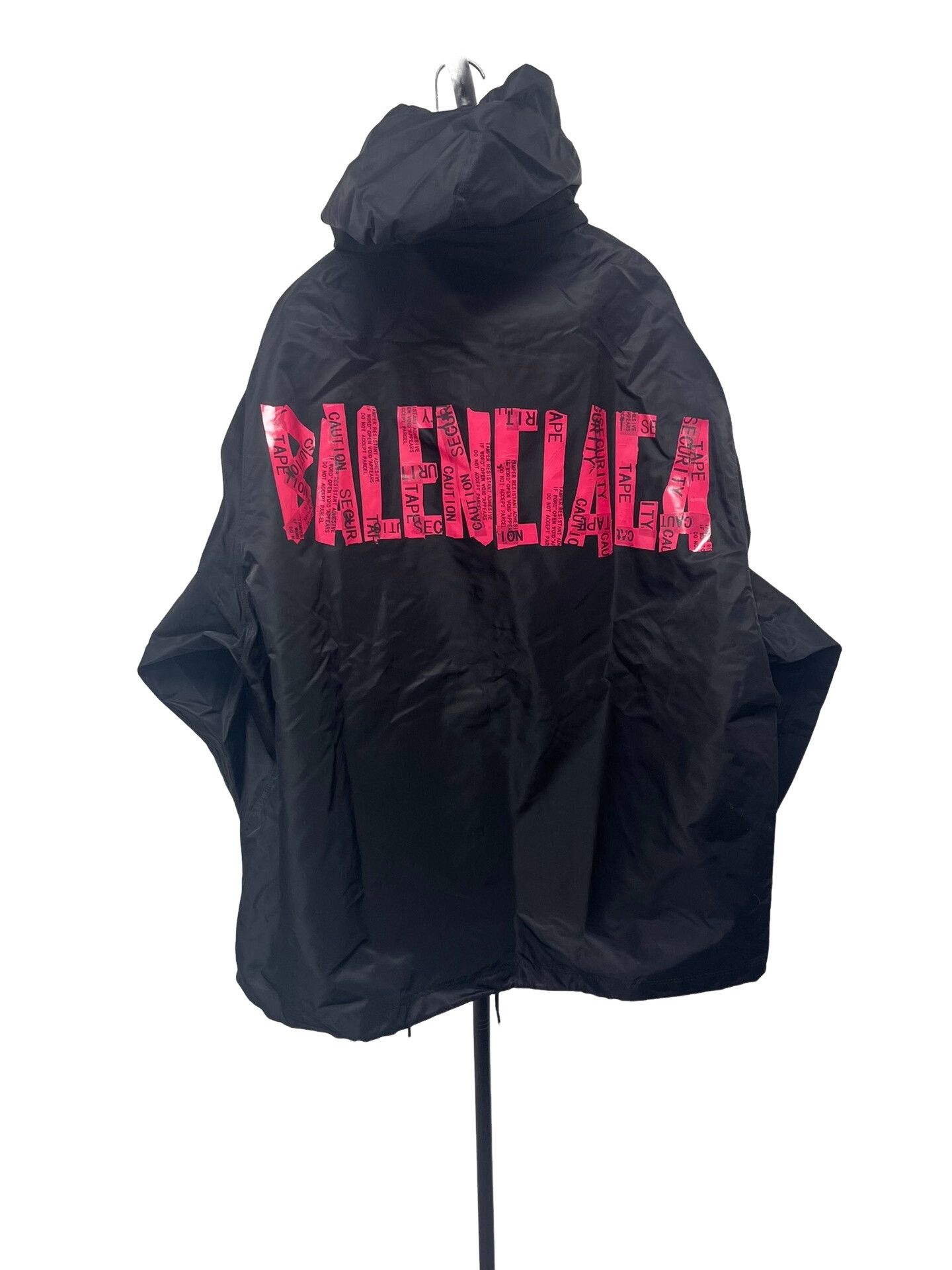 Balenciaga Balenciaga Tape Logo Hooded Jacket Size M Size US M / EU 48-50 / 2 - 1 Thumbnail