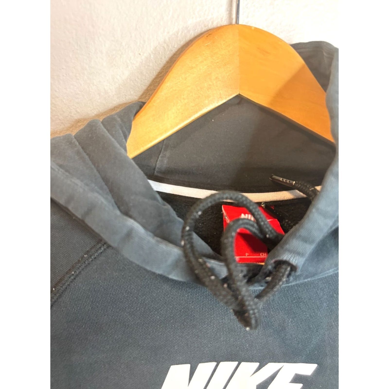 Nike Nike Logo Hoodie Sweater Pullover Club Fleece Lined Men's XL Black Sweatshirt Logo Winter Classic 8/10 Size US XL / EU 56 / 4 - 3 Thumbnail
