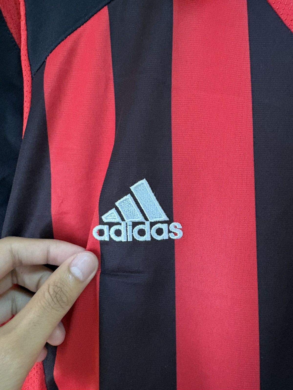 Adidas Vintage 2005 2006 AC Milan Adidas Zafira Jersey Blokecore Size US M / EU 48-50 / 2 - 4 Thumbnail