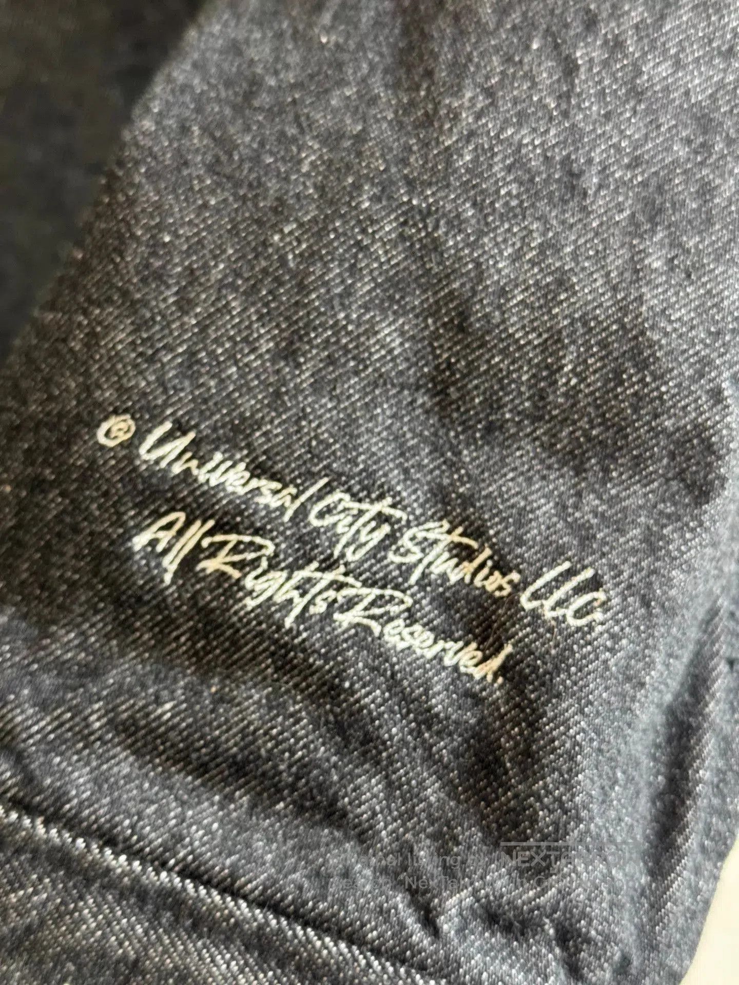 Undercover Black Denim Sleeve Graphic Back Jacket. Size US XL / EU 56 / 4 - 4 Thumbnail