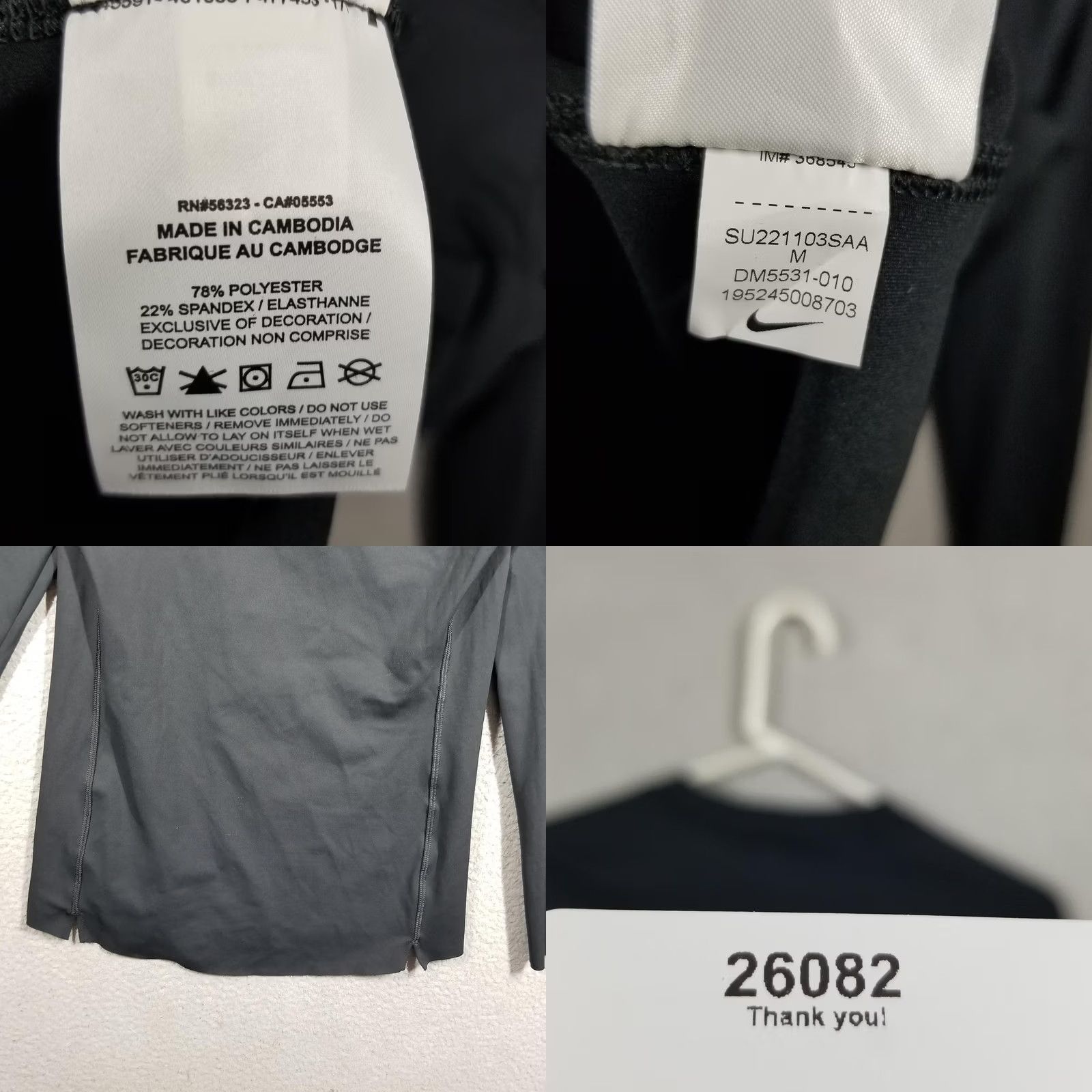 Nike Nike Pro Baselayer Dri-Fit Long Sleeve Training Top Tight Fit M DDM5531-010 Shirts Mens Black Slim Moisture Wicking Gym & Training 90s? Size US M / EU 48-50 / 2 - 8 Thumbnail