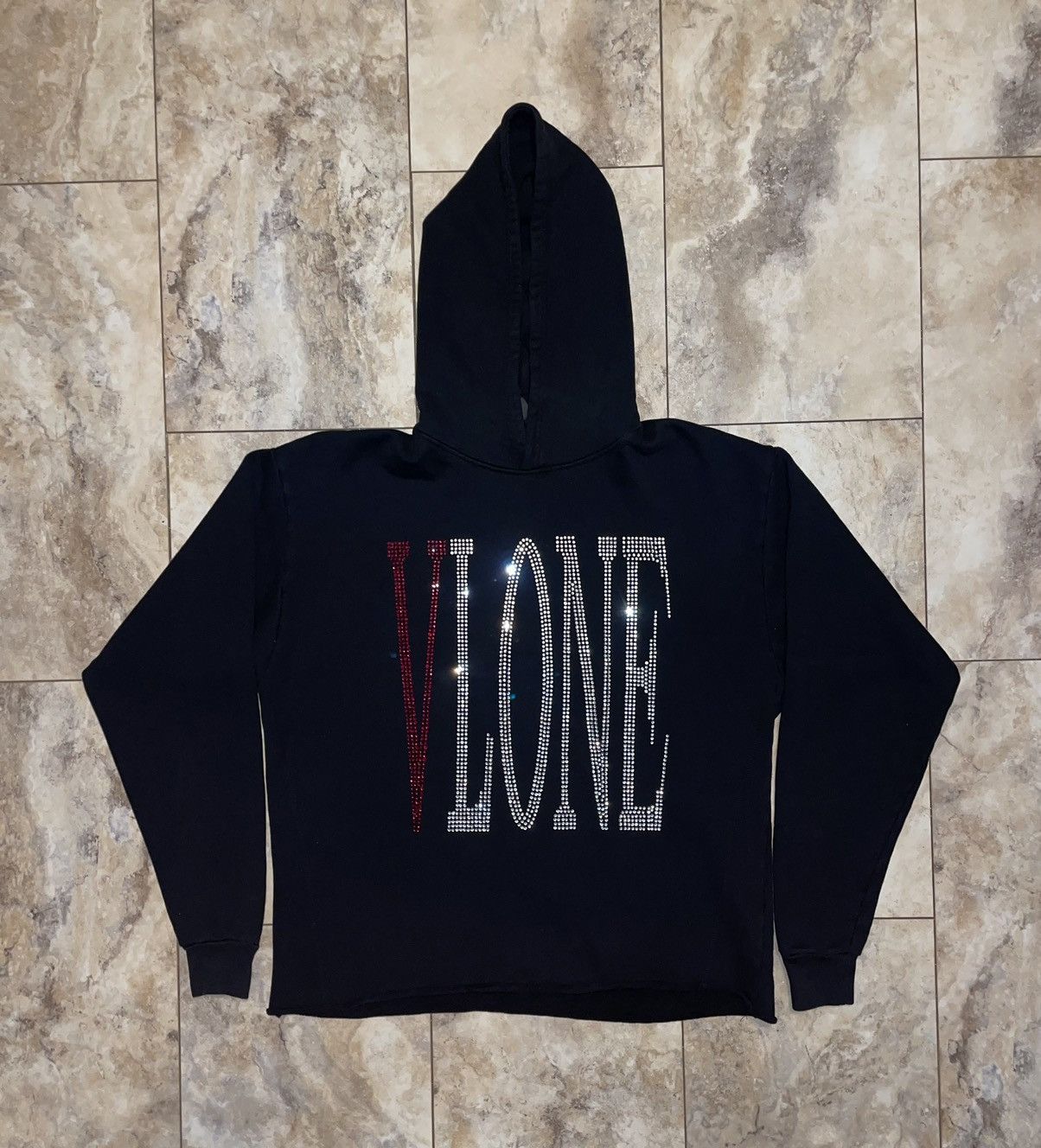 Purple and black vlone hoodie sale