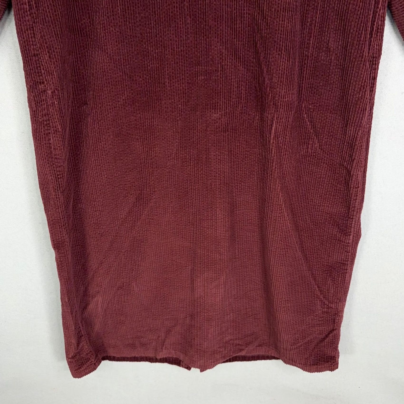 J. Jill J Jill Shirt Dress Women XL Red Corduroy Wide Wale 3/4 Sleeve Maxi Casual Size XL / US 12-14 / IT 48-50 - 6 Thumbnail