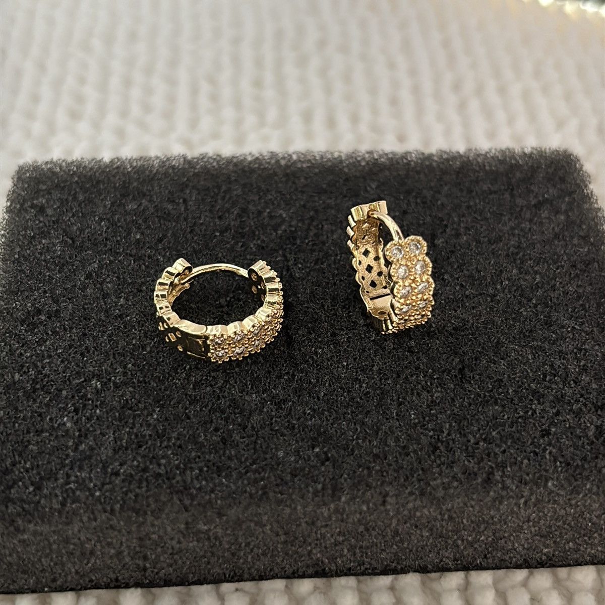 Other 15mm CZ Small Hoop Earrings for Men Women Size ONE SIZE - 1 Thumbnail