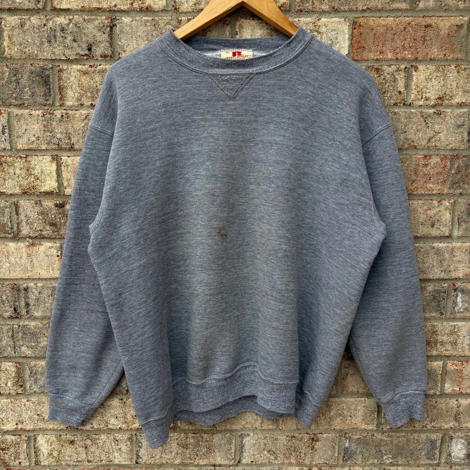 Russell Athletic Vintage 70s Russell Gray essential sweatshirt Size US XL / EU 56 / 4 - 1 Thumbnail