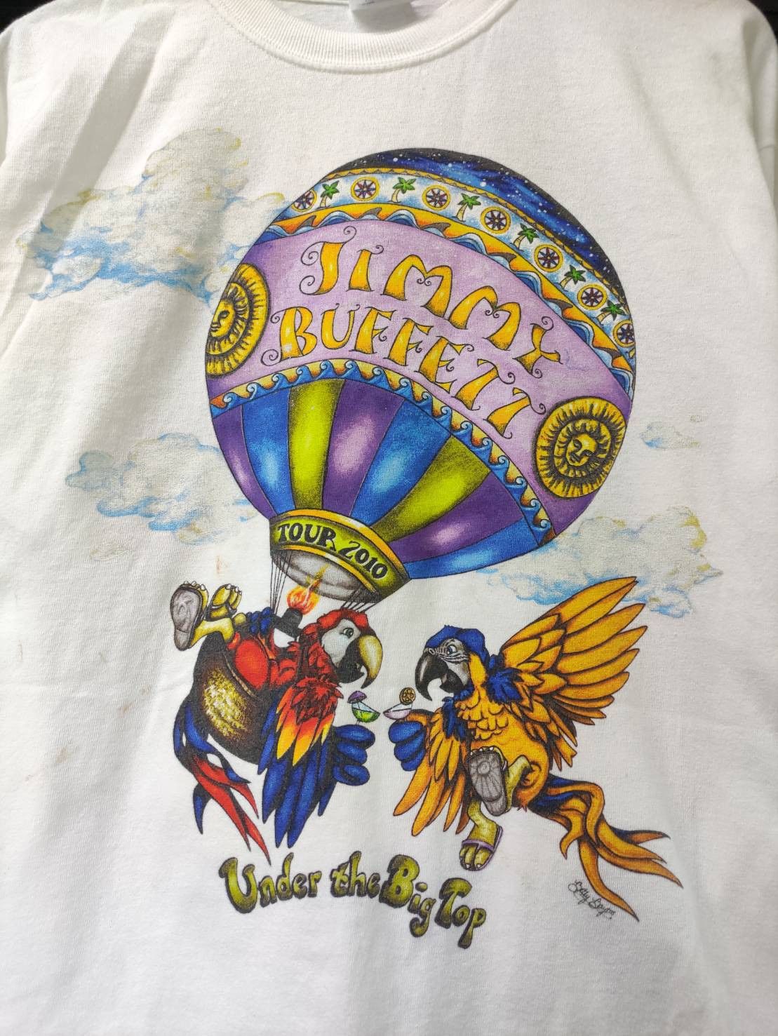 Band Tees Jimmy Buffett Under the Big Top Tour Long Sleeve T-Shirts Size US L / EU 52-54 / 3 - 3 Thumbnail