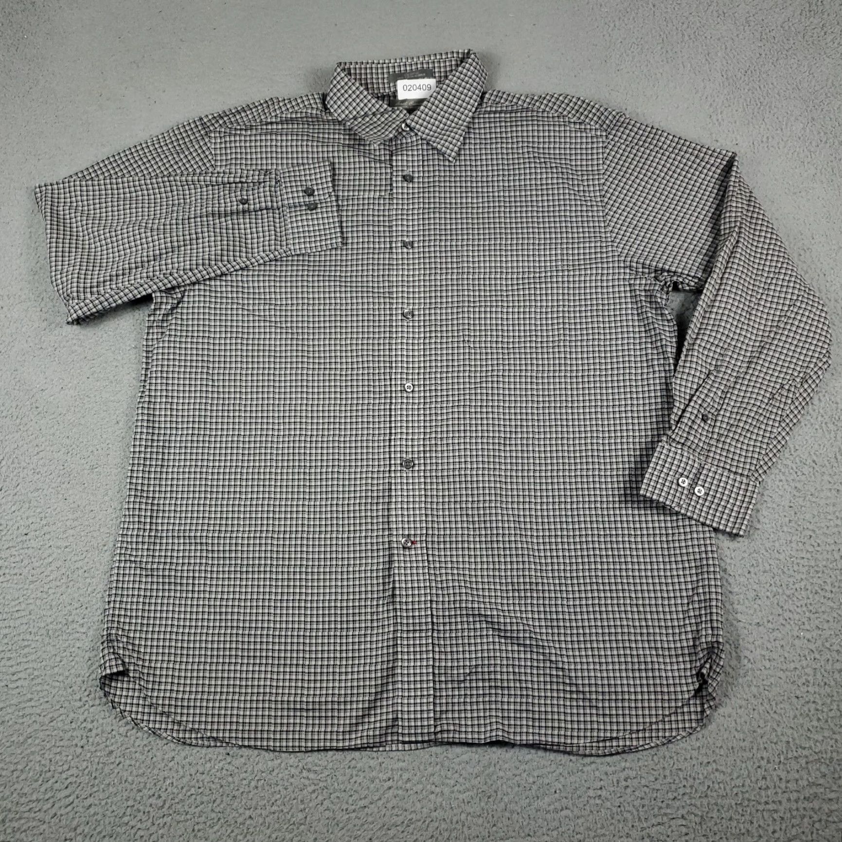 Cremieux Daniel Cremieux Gray Plaid Button-Up Shirt Mens XL Long Sleeve Casual Preppy Size US XL / EU 56 / 4 - 2 Thumbnail
