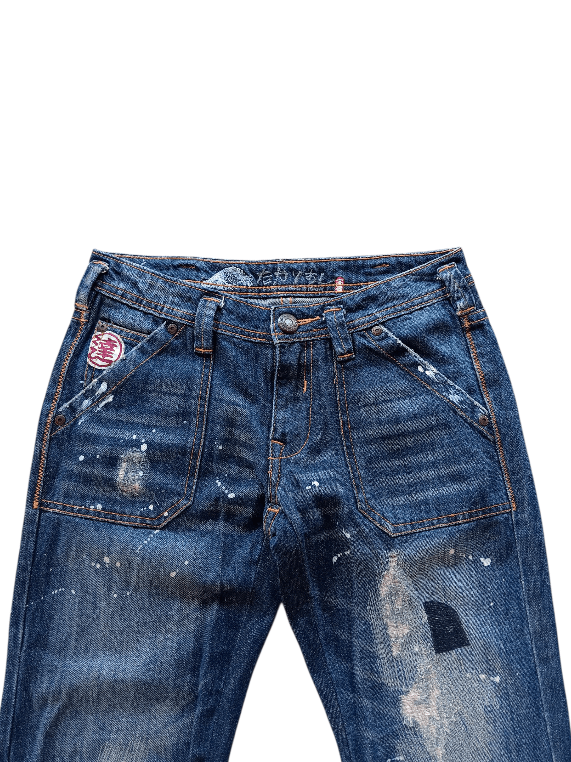 Vintage Big train boro stich flared low rise vintage jeans Size US 28 / EU 44 - 6 Thumbnail