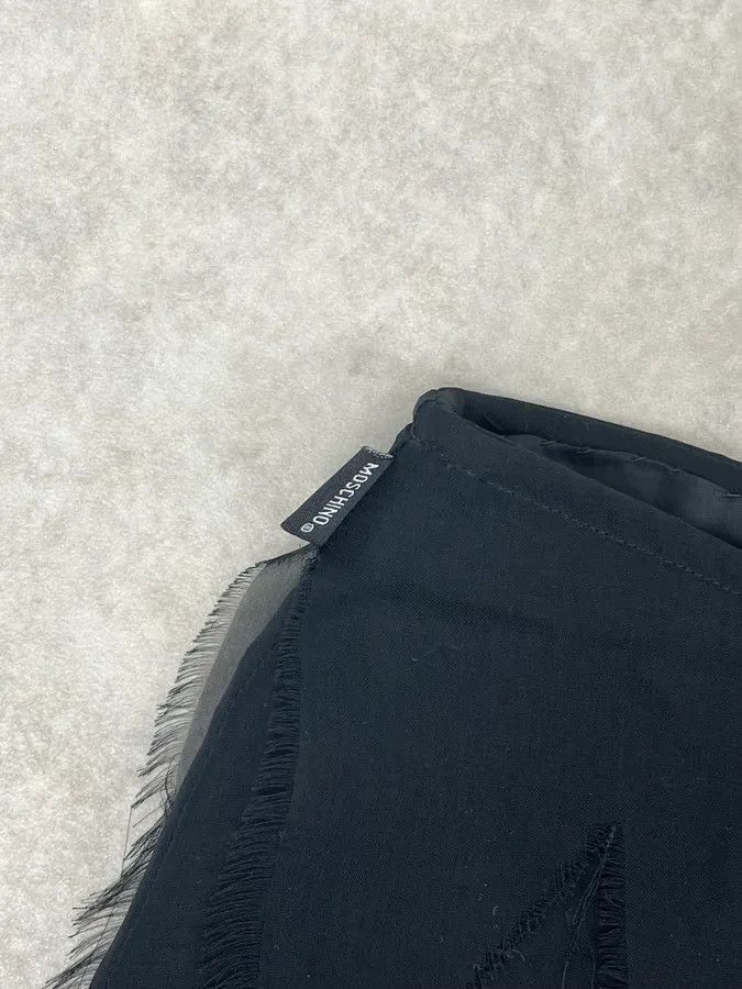 Moschino 2000s Moschino Black Leaves Skirt Size 27" / US 4 / IT 40 - 10 Thumbnail