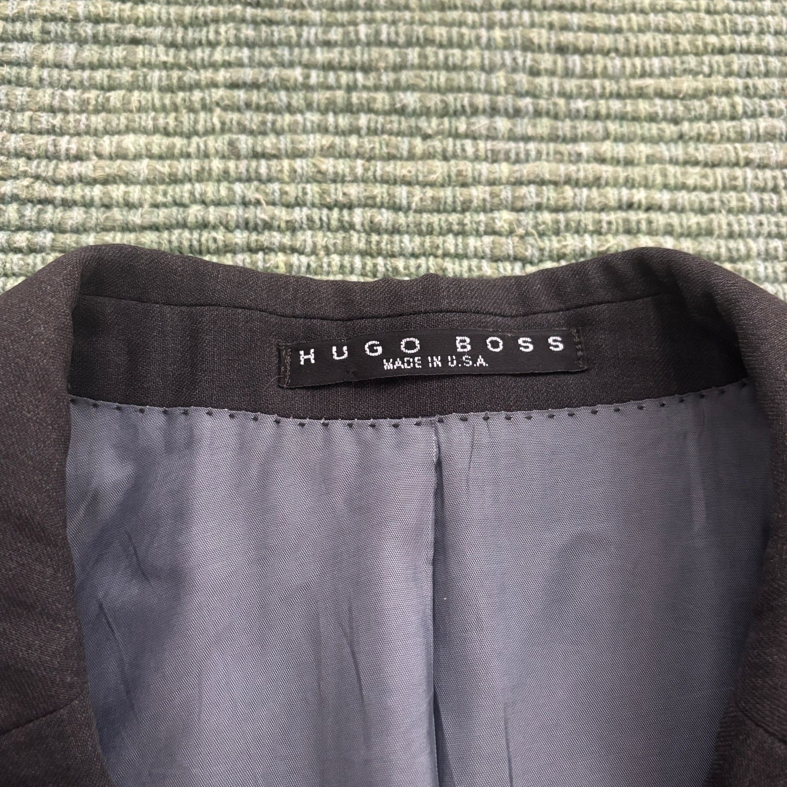 Hugo Boss Hugo Boss Black 3 Button Suit Jacket Blazer Sz 46R/L Size 46R - 3 Thumbnail
