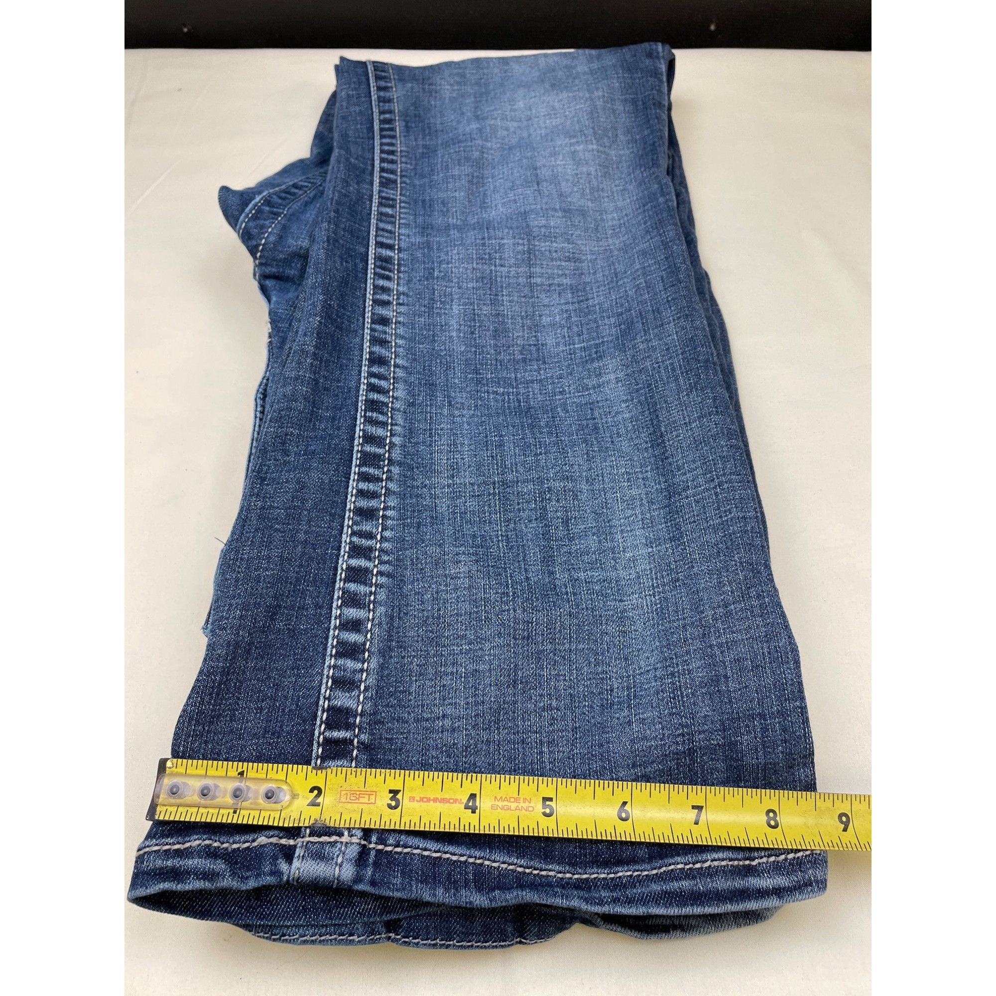 Other Rock 47 By Wrangler Women's Blue Jeans Flared Ultra Low rise Size 30" / US 8 / IT 44 - 6 Thumbnail