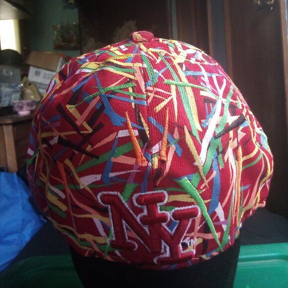 City Hunter Vintage City Hunter New York Yankees Confetti Fitted Hat Size ONE SIZE - 4 Thumbnail