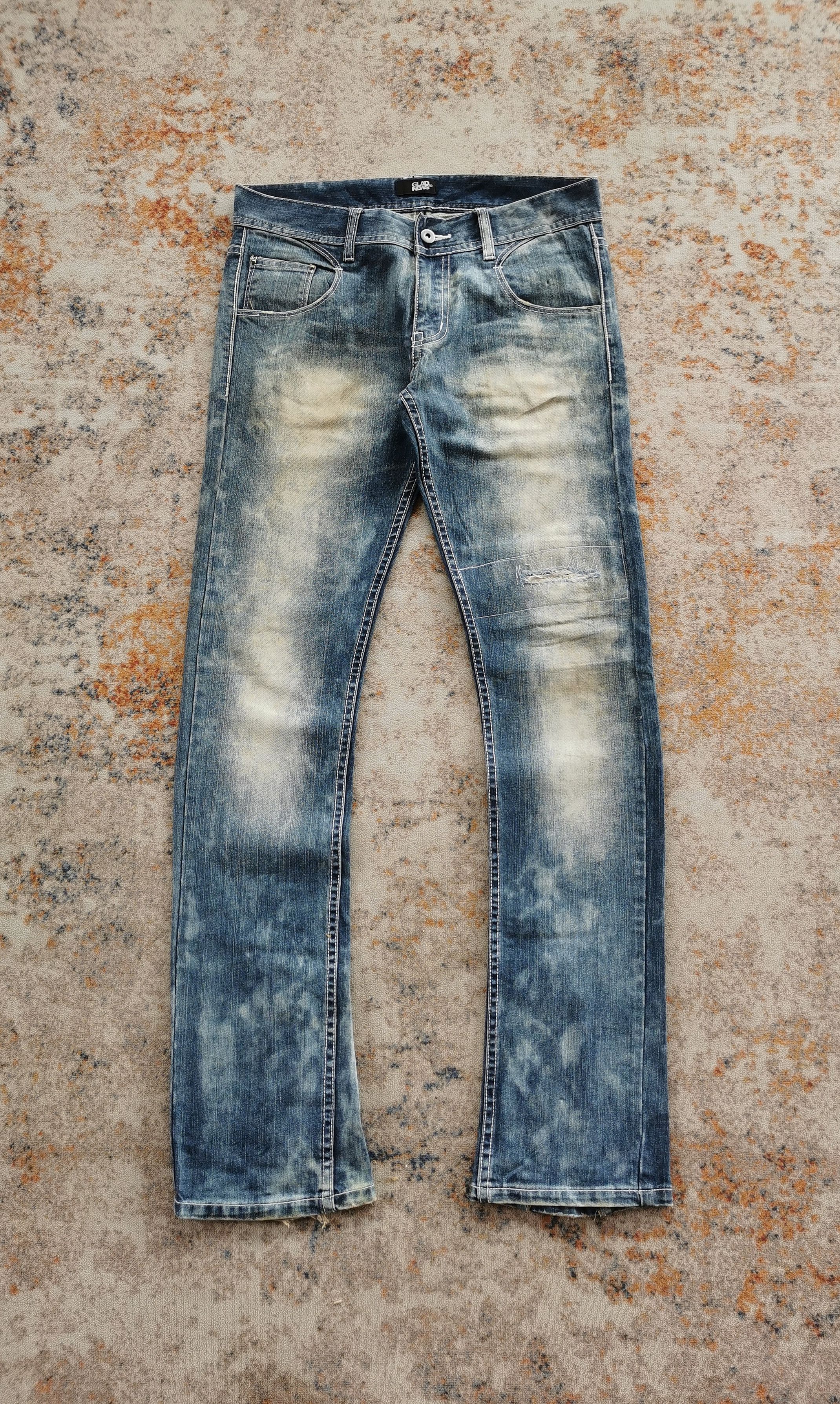 Glad News Studded Ankle Zipper Goth Style Denim Jeans