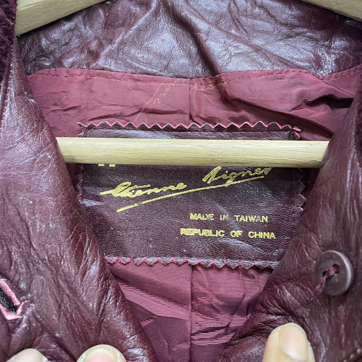Genuine Leather × Japanese Brand × Vintage Genuine Leather Belt Jacket Size S / US 4 / IT 40 - 3 Thumbnail