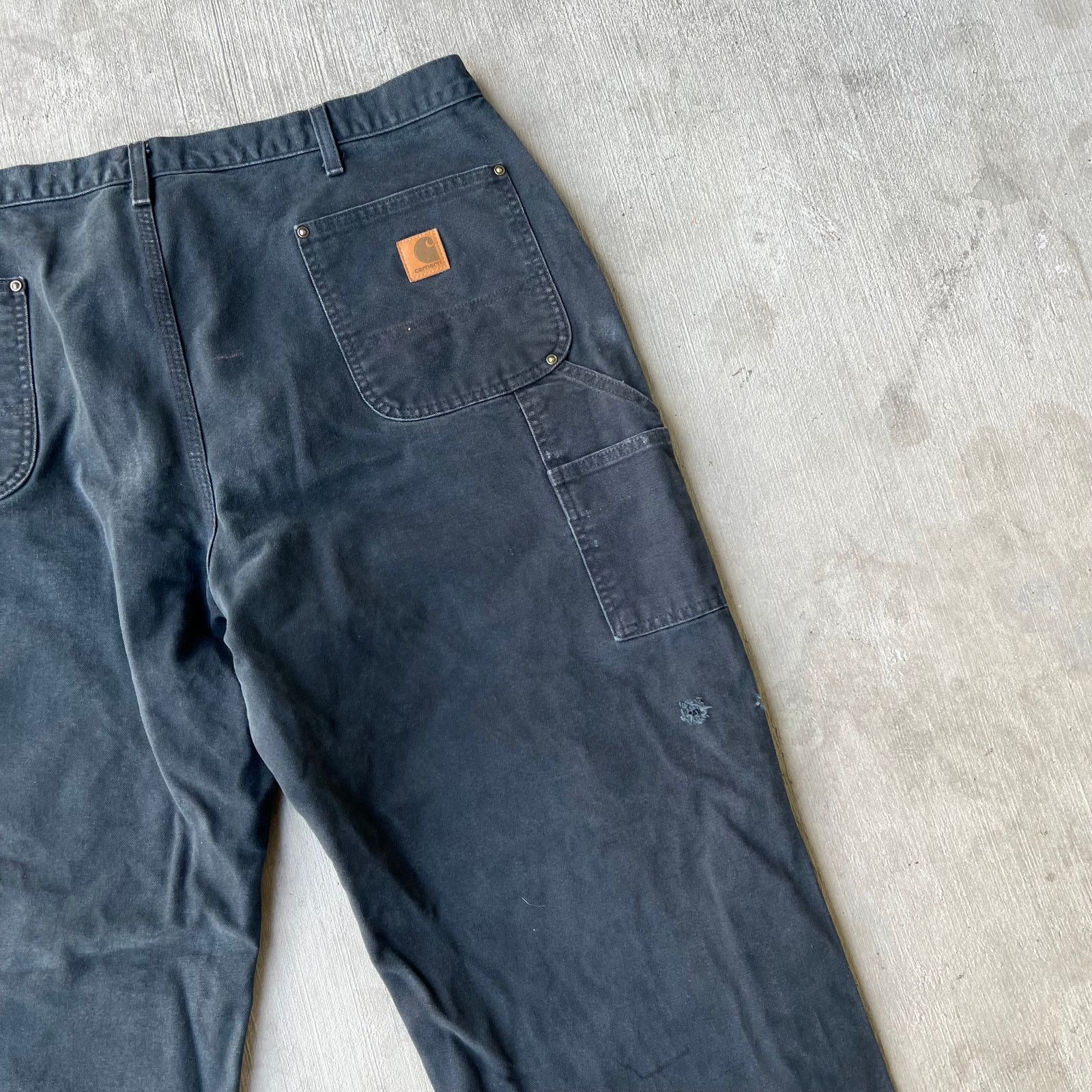 Carhartt × Vintage Carhartt black double knee work wear carpenter pants Size US 41 - 6 Thumbnail