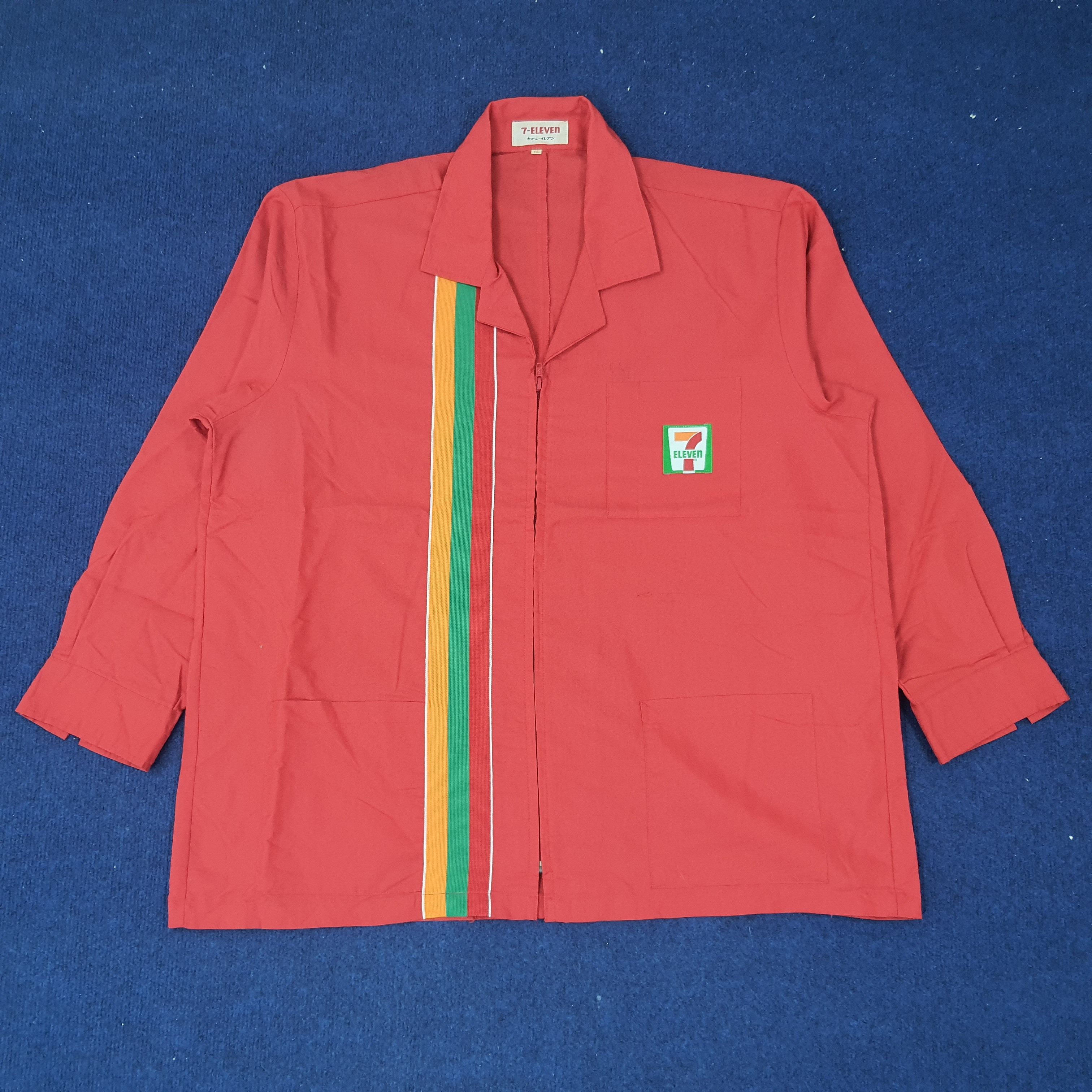 Japanese Brand × Vintage Vintage 7 Eleven Japan Worker Staff Uniform Jacket C219N59 Size US XL / EU 56 / 4 - 1 Thumbnail