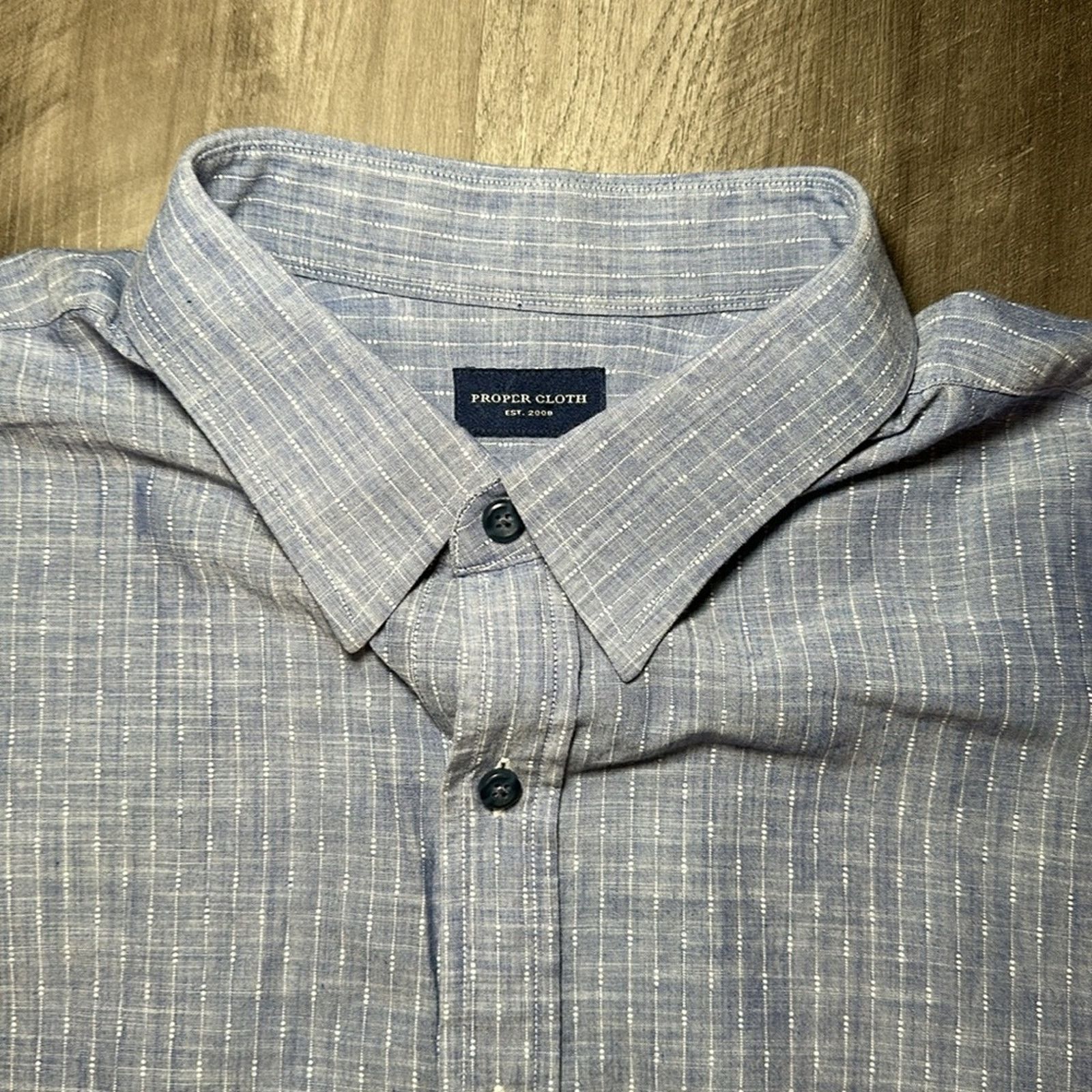 Proper Cloth Proper Cloth Half Button Long Sleeve Shirt - 4XL Size US XXL / EU 58 / 5 - 5 Thumbnail
