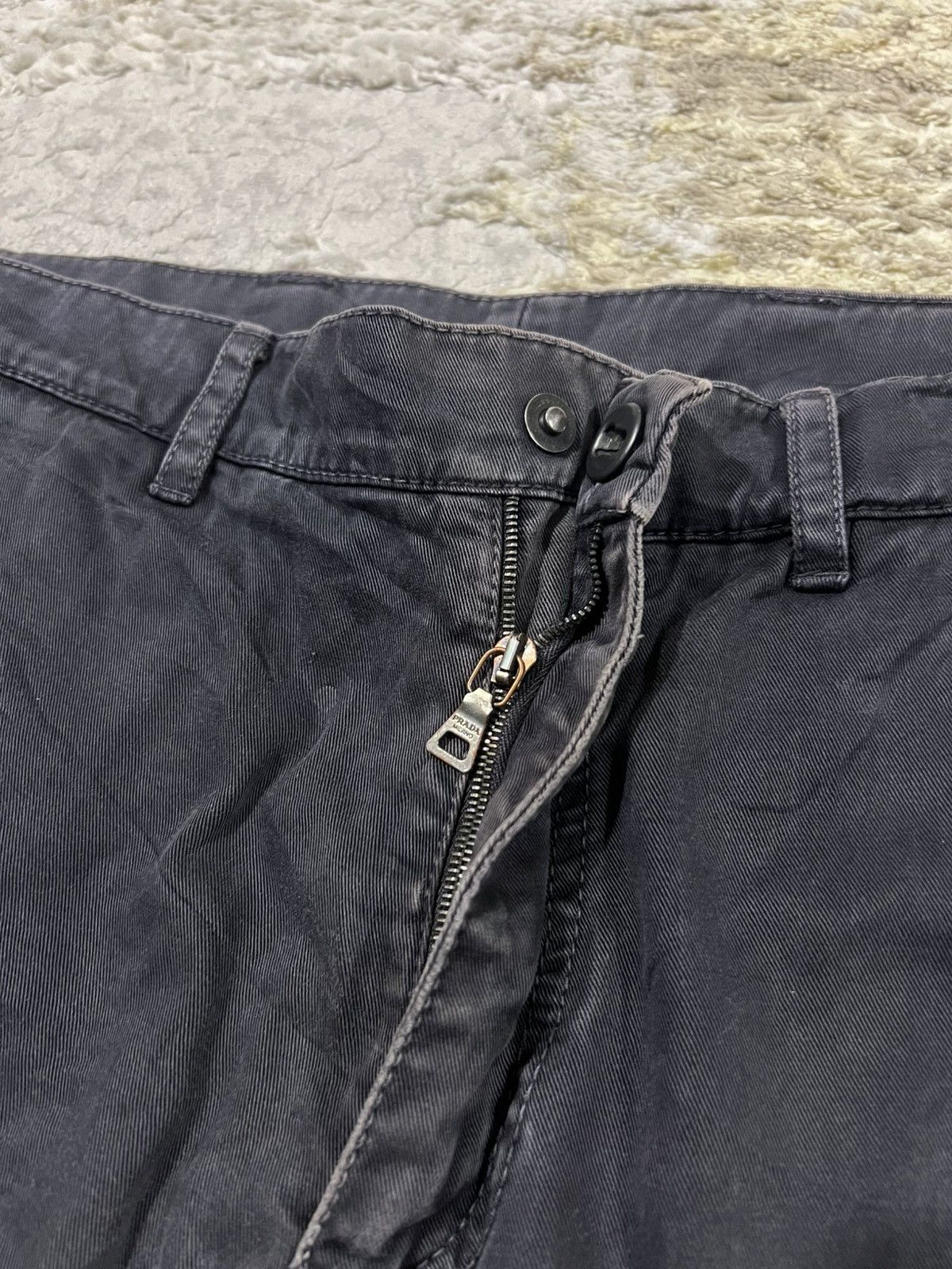 Prada Vintage Prada Milano Special Hook Faded Slate Trouser Khakis Size US 34 / EU 50 - 7 Thumbnail