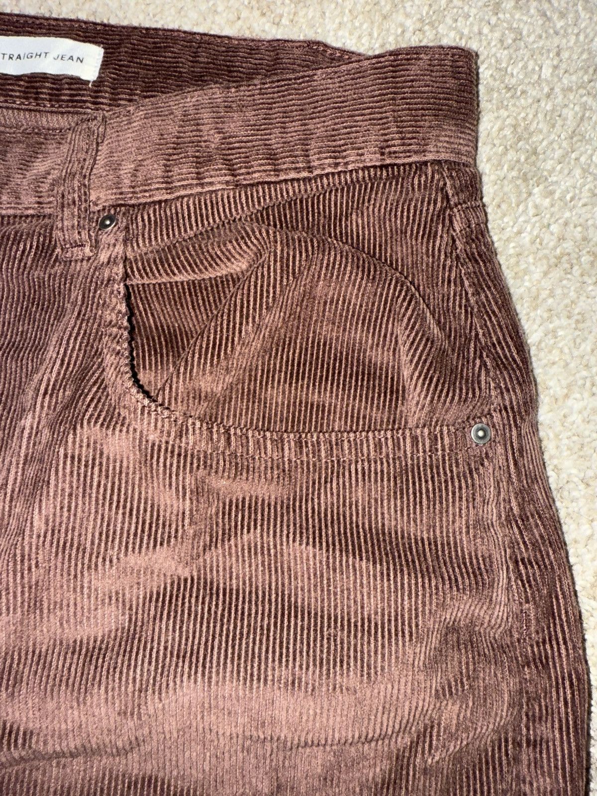 Cotton On CORD STRAIGHT JEAN Size US 26 / EU 42 - 2 Thumbnail