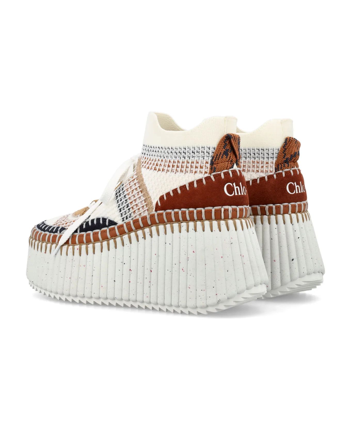 Chloe o1loc1c10226 Nama Wedge Low-Top Sneakers in Red Sand Size US 6 / IT 36 - 4 Thumbnail