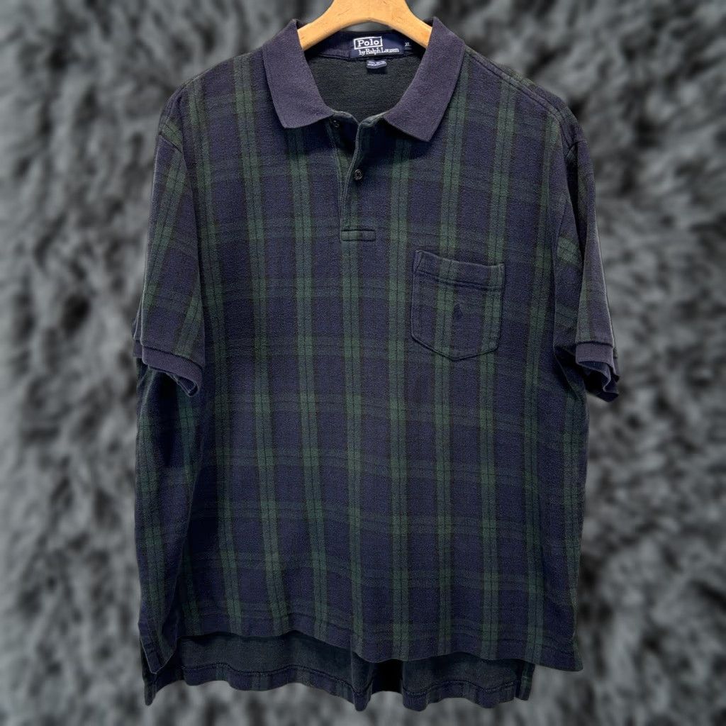 Polo Ralph Lauren Vtg Polo Ralph Lauren Plaid Shirt Sz XLarge Men’s Single Pocket 90’s Made Canada Size US XL / EU 56 / 4 - 1 Thumbnail
