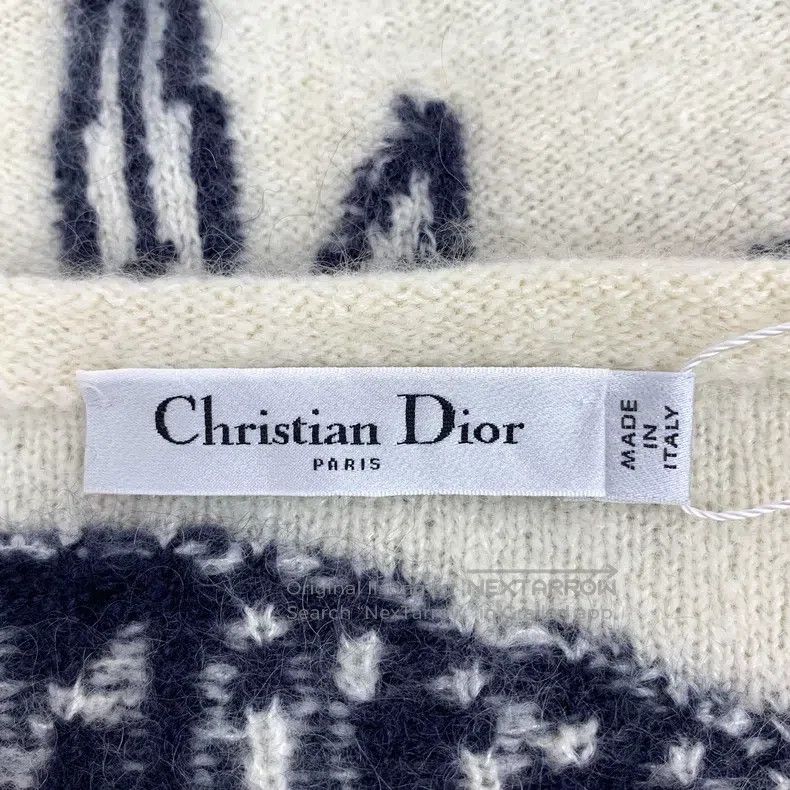 Dior Dior Colour block striped logo letter inlaid cashmere A-li Size XXS / US 00 / IT 34 - 5 Thumbnail