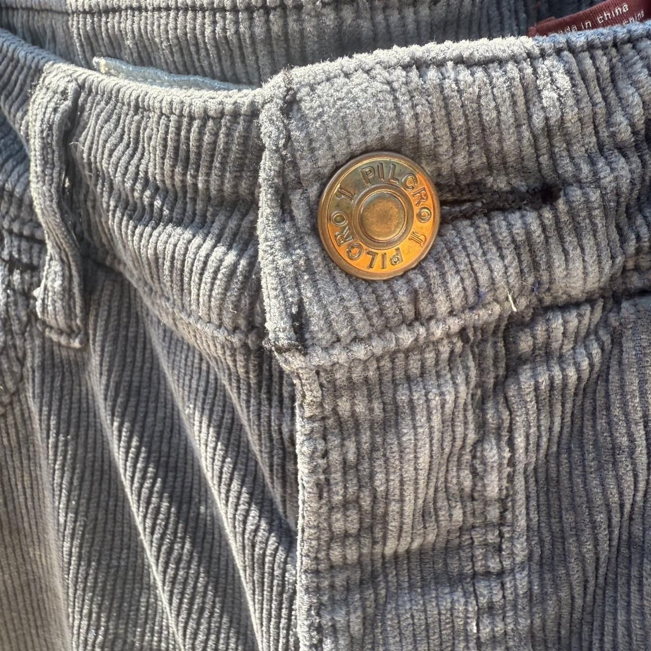 Anthropologie Anthropologie Pilcro Gray Grey Corduroy Pants Bootcut Flare Size 26" / US 2 / IT 38 - 3 Thumbnail