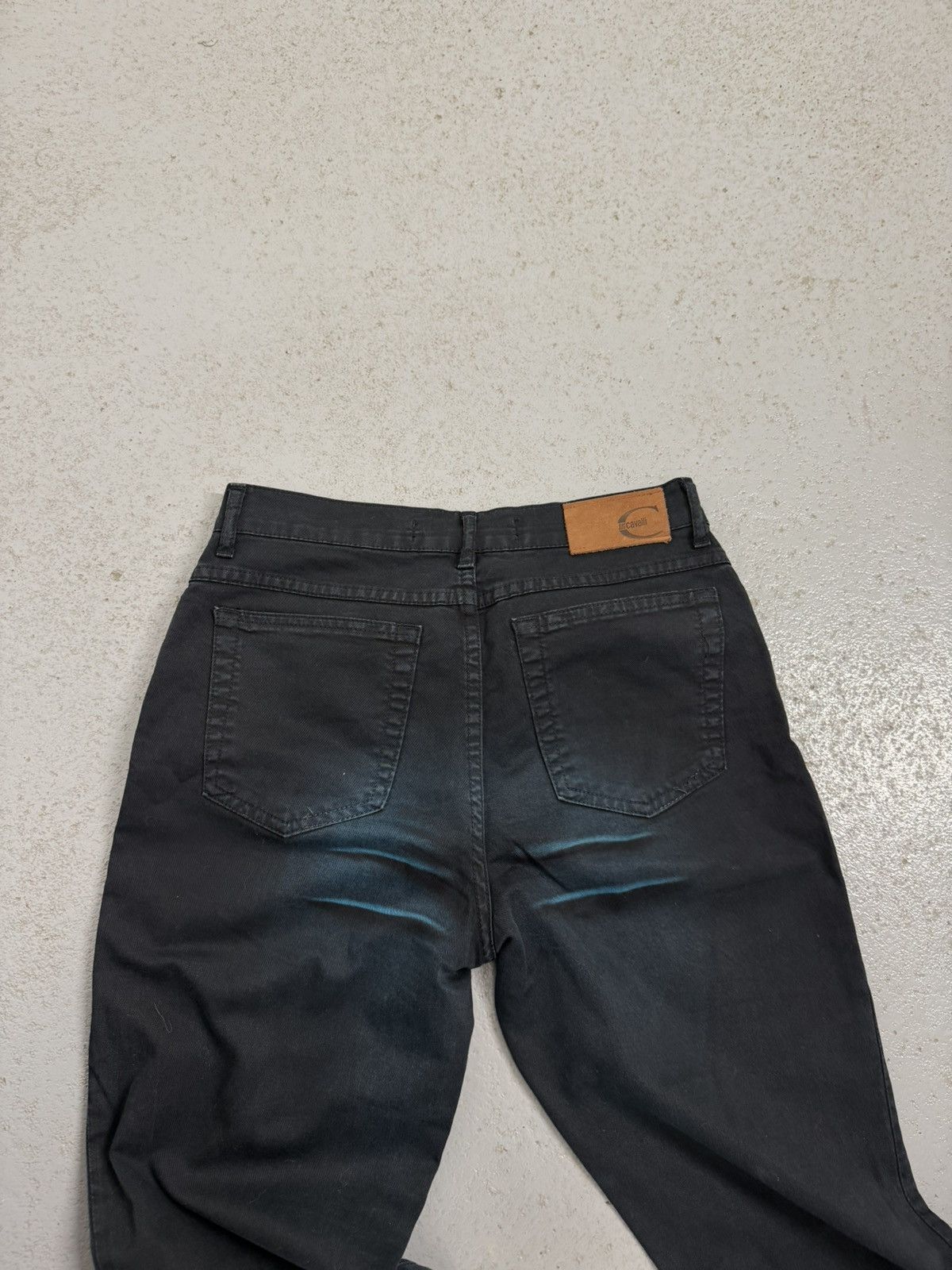 Just Cavalli Vintage Just Cavalli Blue Waves Flared Overprinted Jeans Size 28" / US 6 / IT 42 - 16 Thumbnail