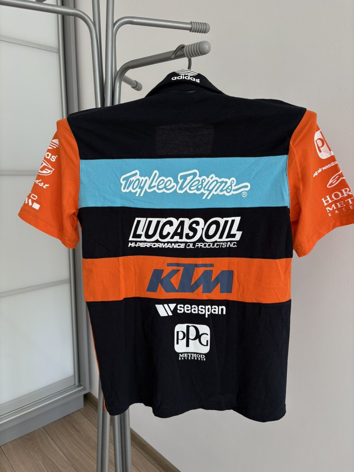 Formula 1 Vintage KTM Adidas Racing Polo Shirt Moto Y2K Size US L / EU 52-54 / 3 - 2 Thumbnail
