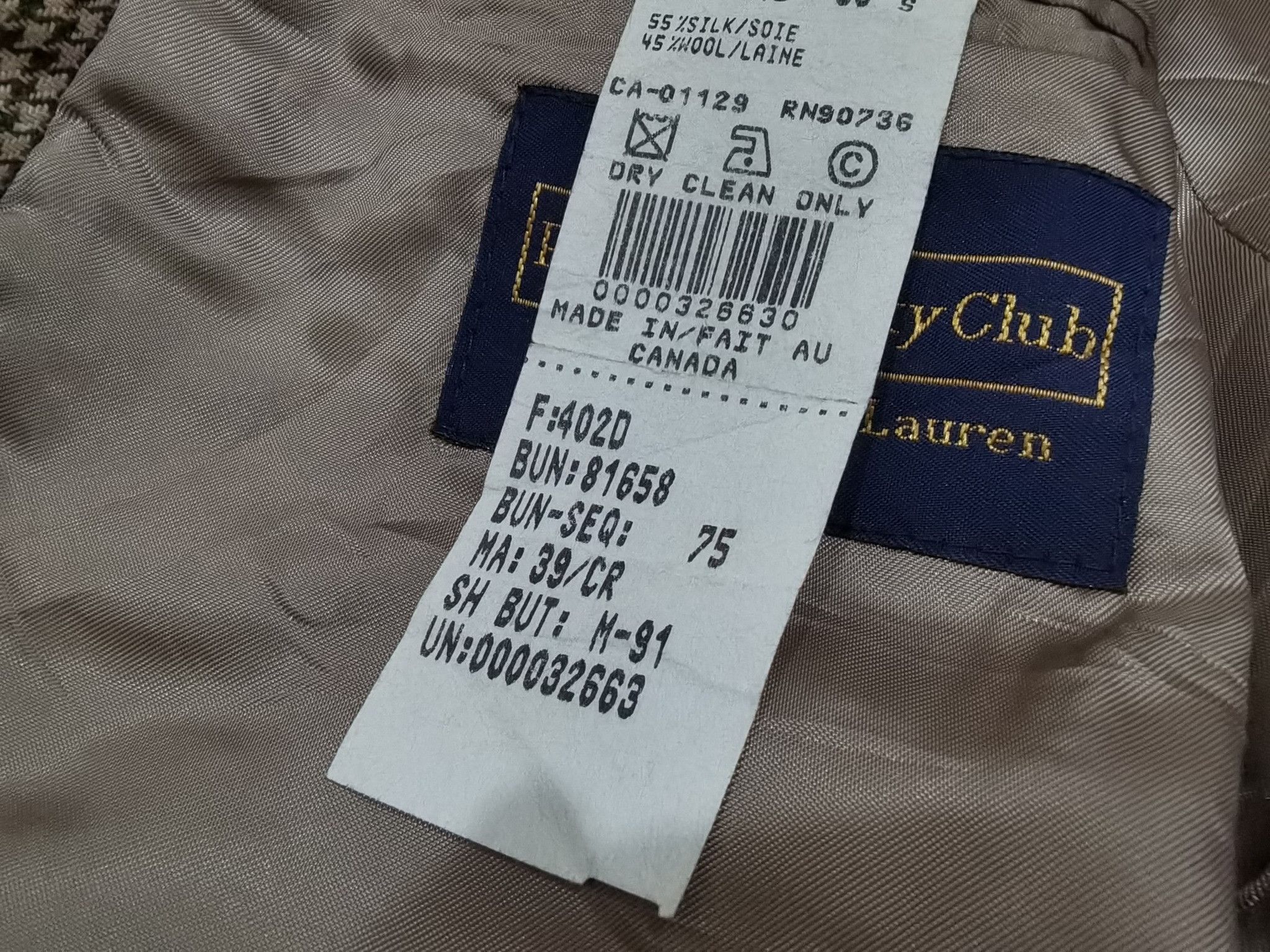 Polo Ralph Lauren Polo University Club by Ralph Lauren S 7217 Size 38S - 5 Thumbnail