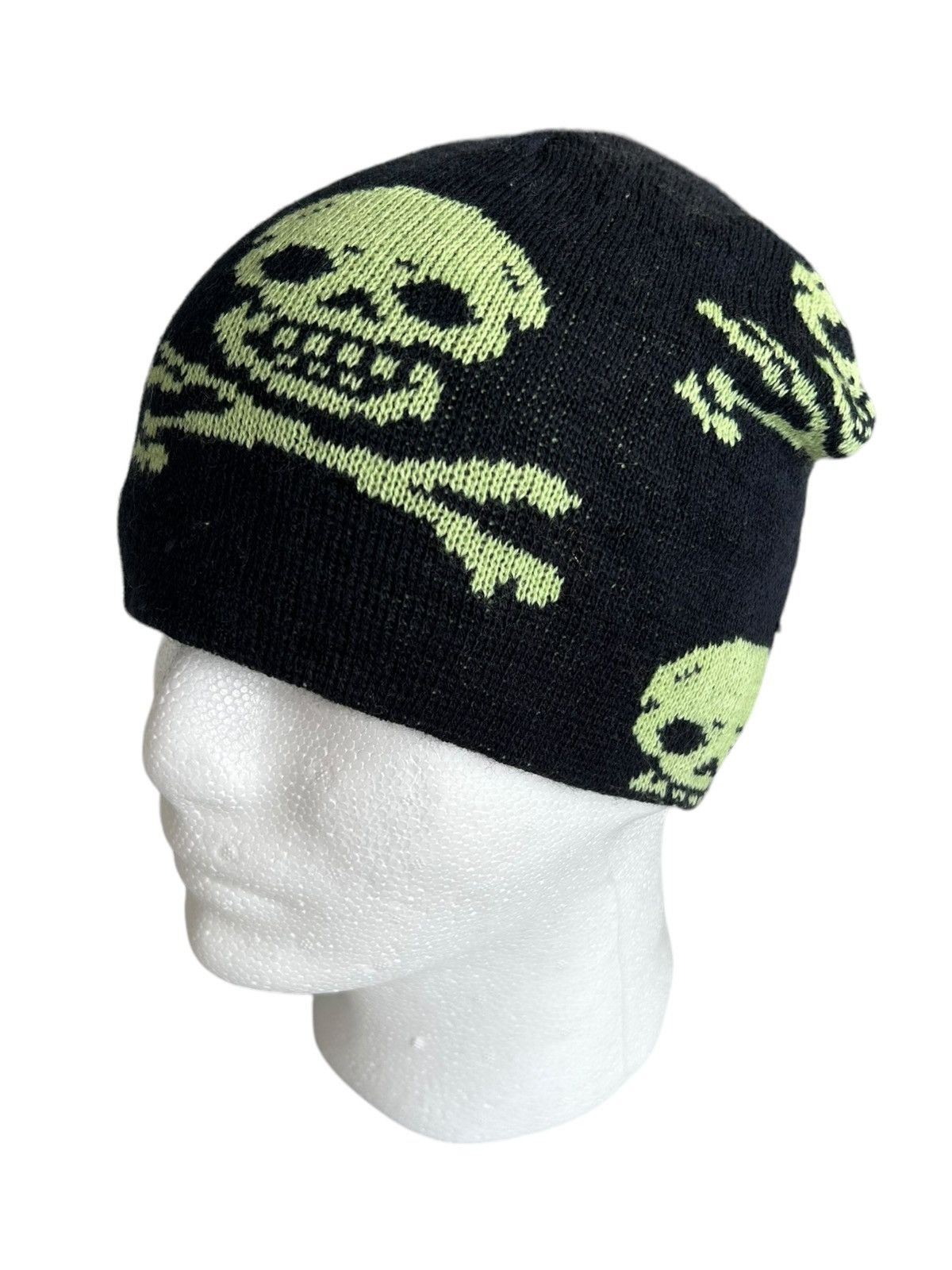 14th Addiction × Japanese Brand ☠️Skull Punk Bondage Beanie Hats snowcap ☠️ Size ONE SIZE - 6 Thumbnail