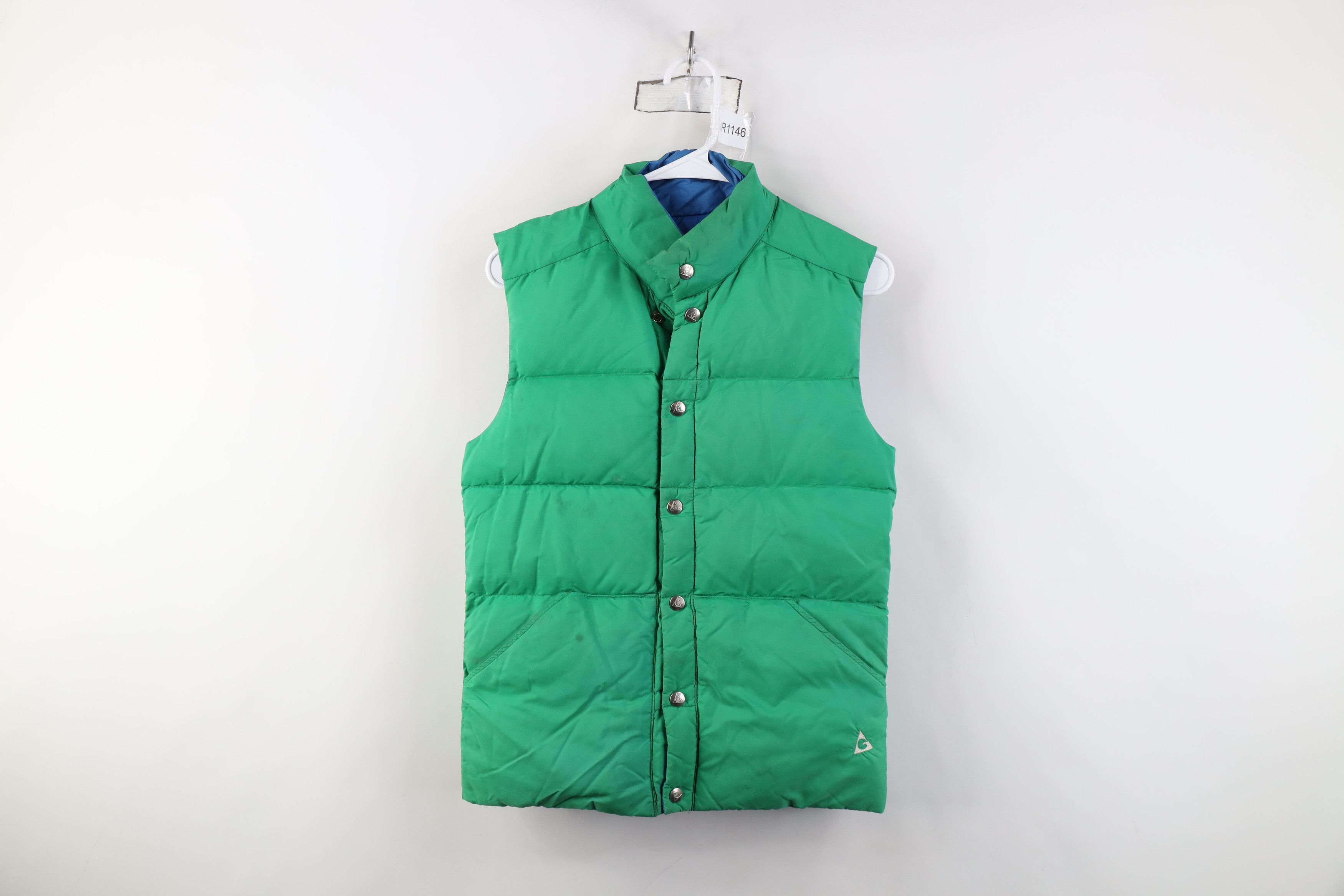Vintage Vintage 70s Streetwear Reversible Duck Puffer Vest Jacket Size US XS / EU 42 / 0 - 1 Thumbnail