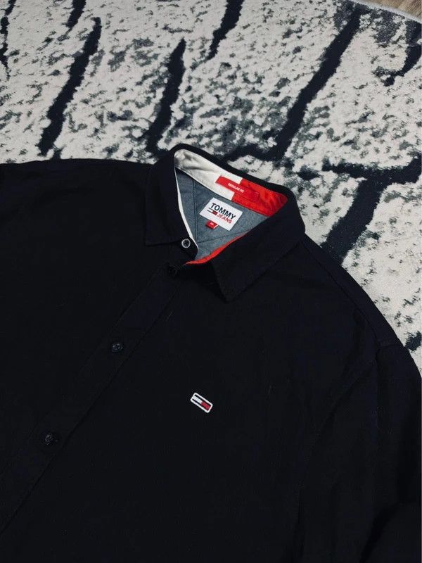 Tommy Hilfiger Tommy Hilfiger heavy overshirt black XL logo Size US XL / EU 56 / 4 - 3 Thumbnail