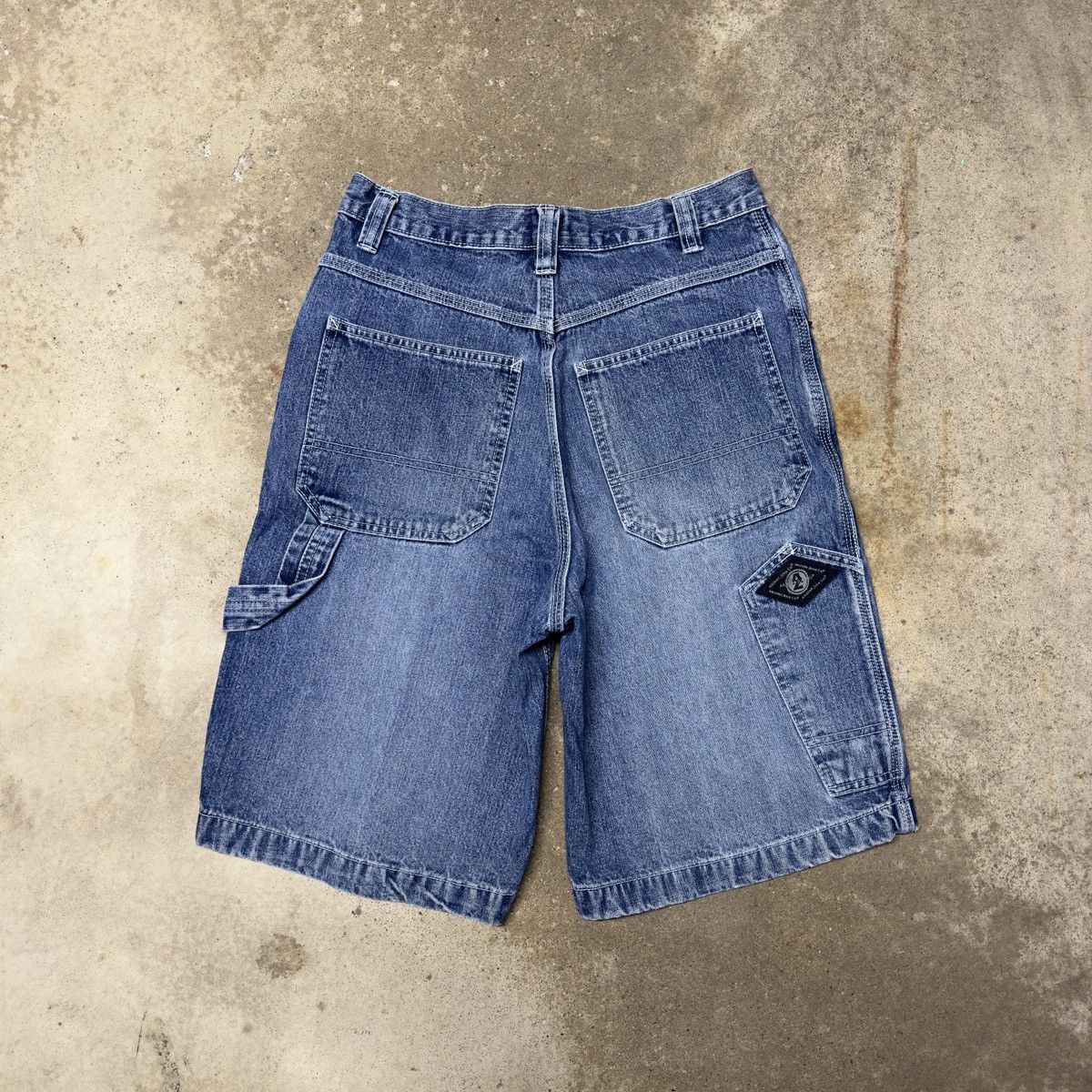 image of Jnco x Vintage Baggy Faded Denim Carpenter Skater Jean Shorts Jorts in Blue, Men's (Size 30)