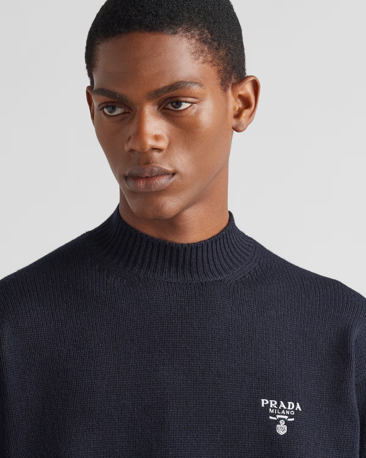 Prada o1mt1gz0226 Cashmere Turtleneck Sweater in Blue Size US M / EU 48-50 / 2 - 3 Thumbnail
