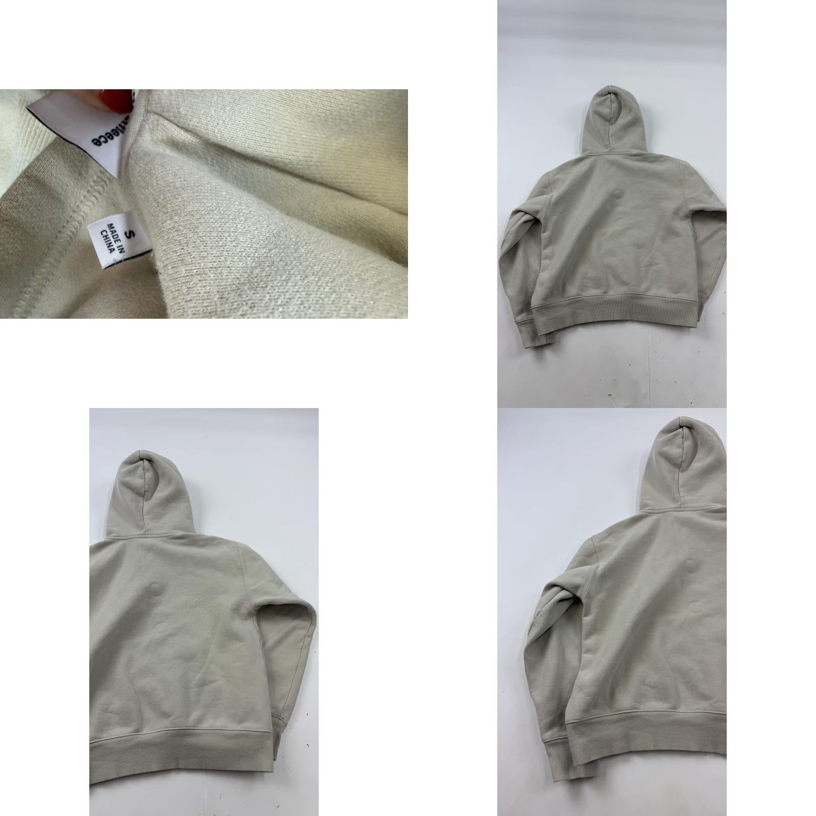 TNA TNA Hoodie Sweatshirt Womens Small Beige Regular Fleece Pullover Sweatfleece Cozy Fleece Size S / US 4 / IT 40 - 8 Thumbnail