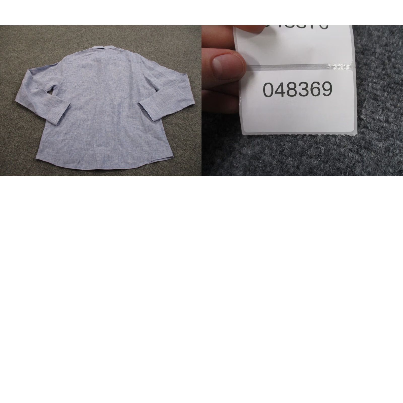 UNTUCKit UNTUCKit Shirt Mens XL Blue Linen Slim Fit Business Dress Casual Breathable Size US XL / EU 56 / 4 - 8 Thumbnail