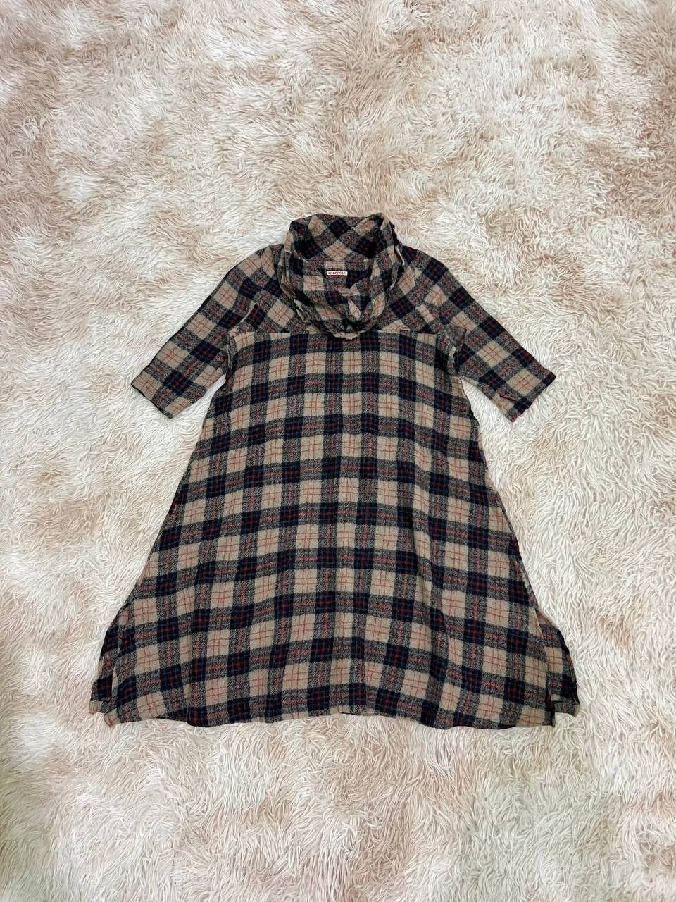 image of Archival Clothing x Kapital Checkered Wool Dress, Women's (Size Small)