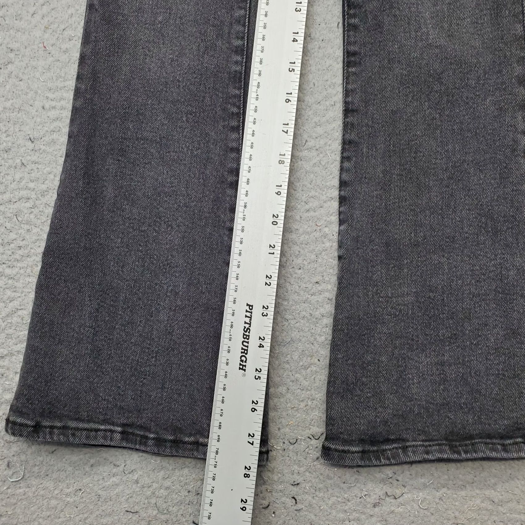Vintage LuLaRoe Womens Size 26 Black Denim 5 Pocket Flare Jeans Straight Jeans Grunge Boho Streetwear Size 26" / US 2 / IT 38 - 4 Thumbnail