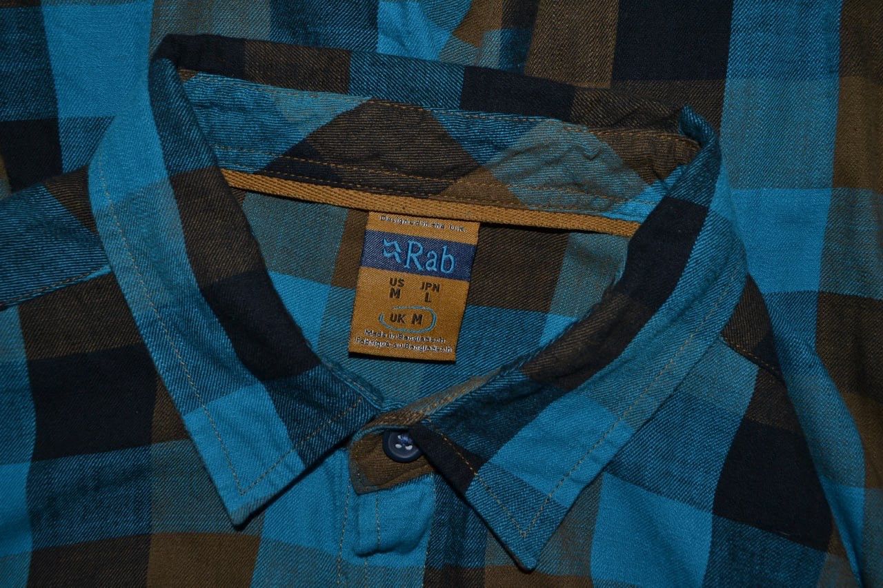 Rab Rab Dusker Long Sleeve Azure Check Cotton Shirt size M Size US M / EU 48-50 / 2 - 8 Thumbnail