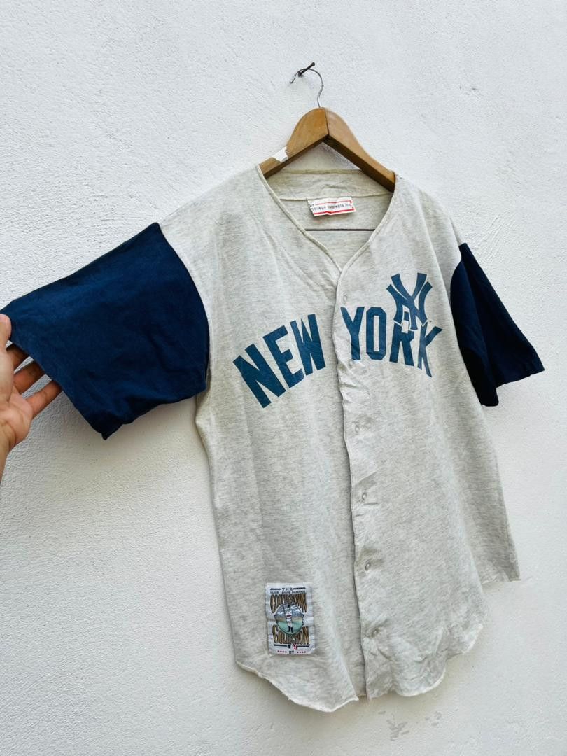 Japanese Brand × Vintage Vintage New York NBA Baseball Cooperstown Collection Shirt Size US L / EU 52-54 / 3 - 4 Thumbnail