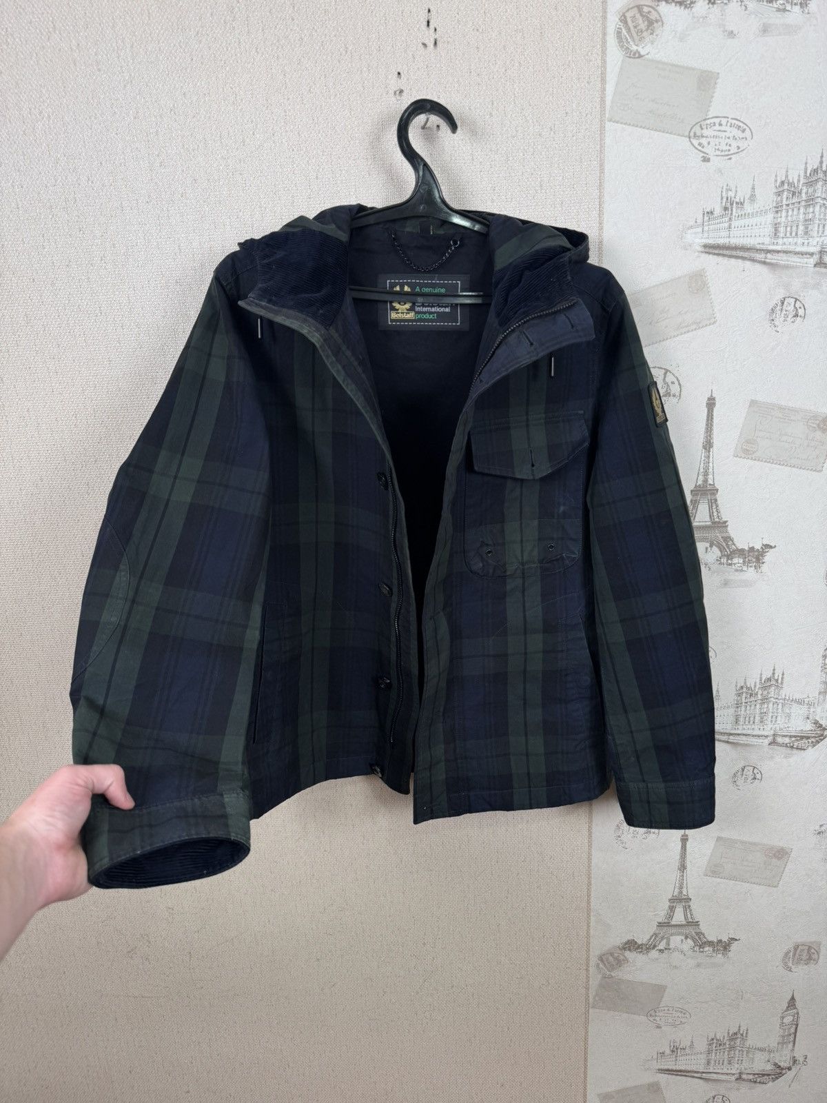 Belstaff Belstaff Watchman Wax Jacket Raincoat Checked Mens M Size US M / EU 48-50 / 2 - 10 Thumbnail