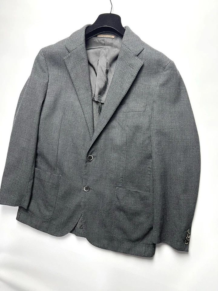 Corneliani Corneliani ID Tweed Blazer Dark Gray Slim Fit – Size 52R Size 52L - 5 Thumbnail